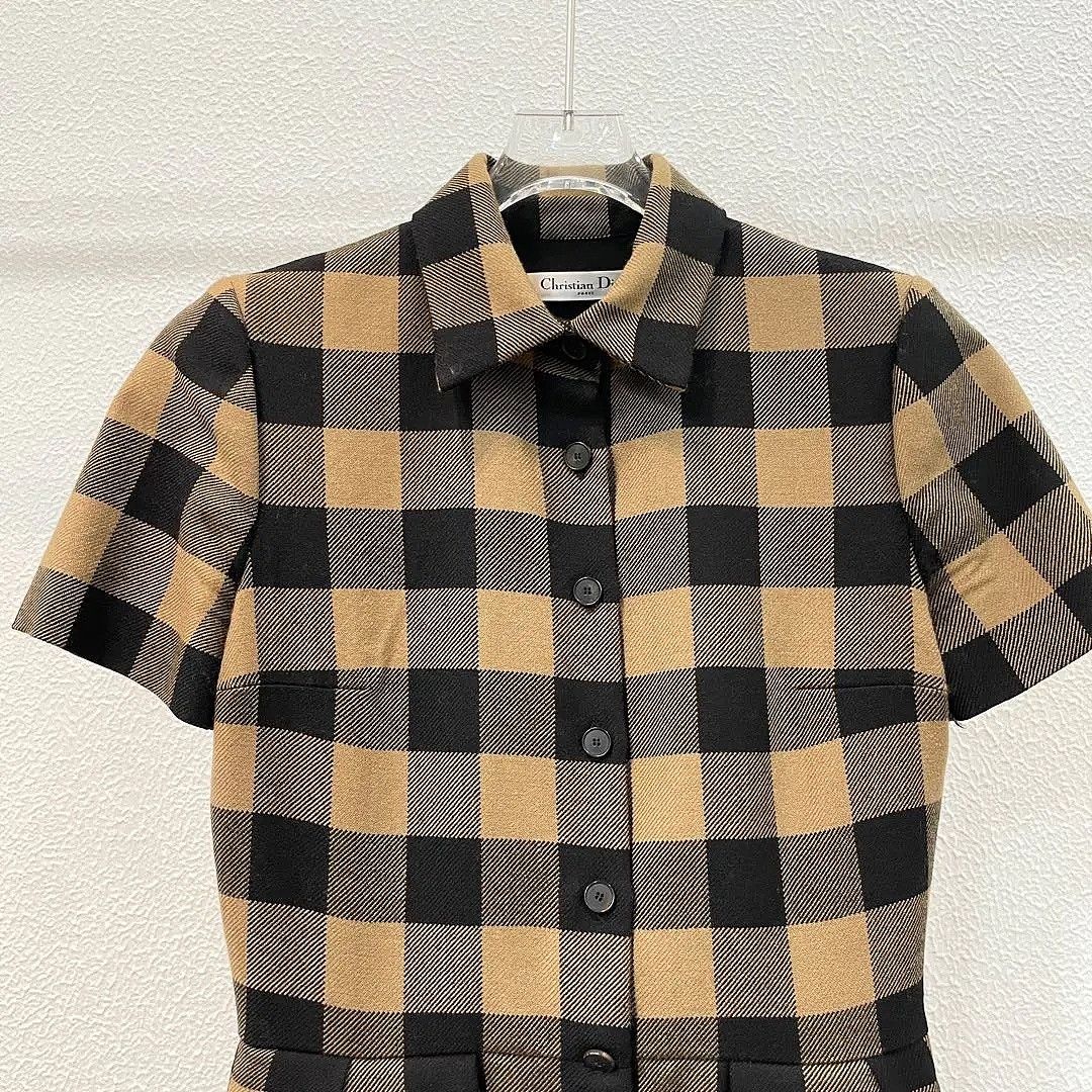 Dior Dior Check Pattern Button Up Dress Size 36 Size XS / US 0-2 / IT 36-38 - 3 Thumbnail