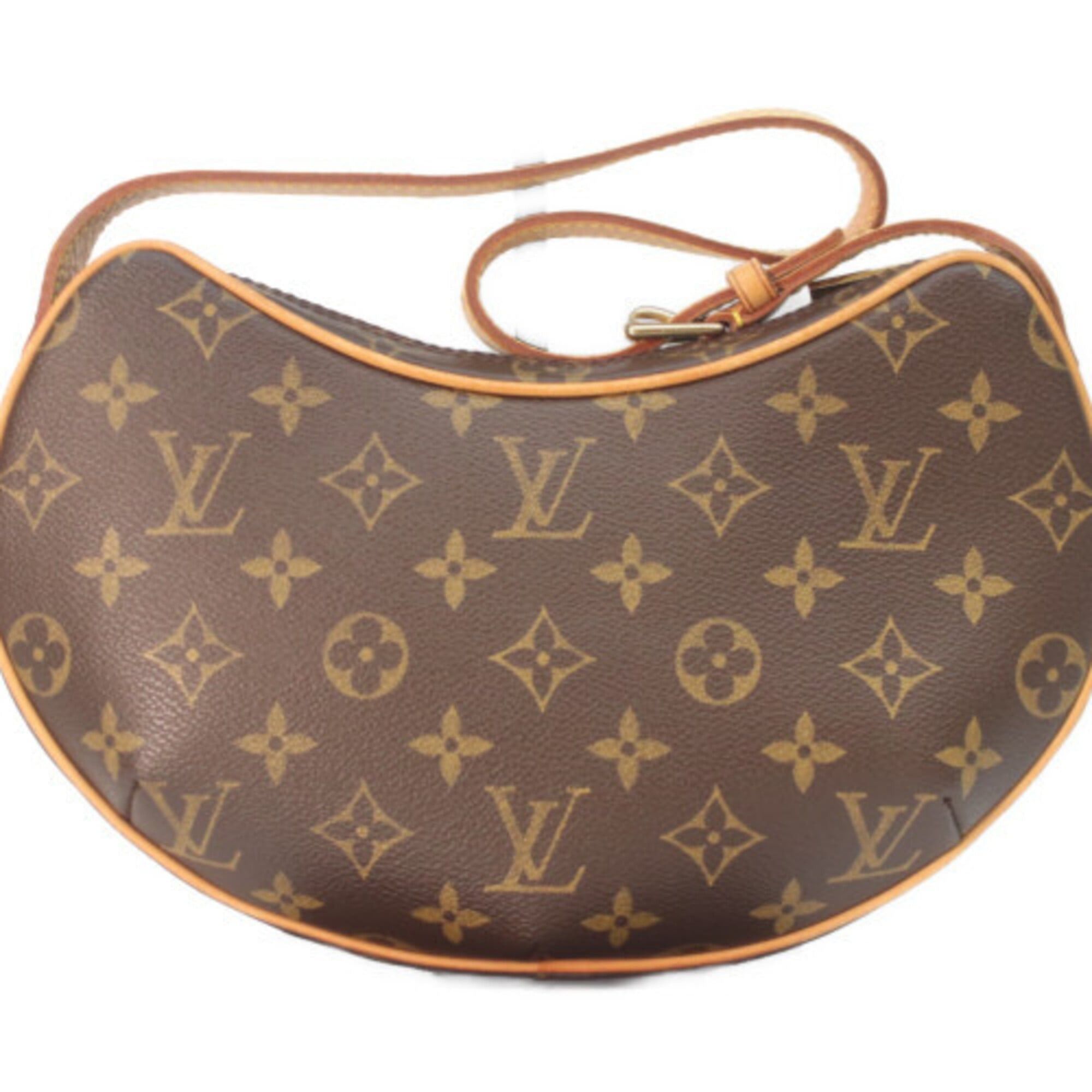 Louis Vuitton LOUIS VUITTON M51510 Monogram Pochette Croissant Shoulder Bag, Beige, Gold Hardware, Women's Size ONE SIZE - 3 Thumbnail