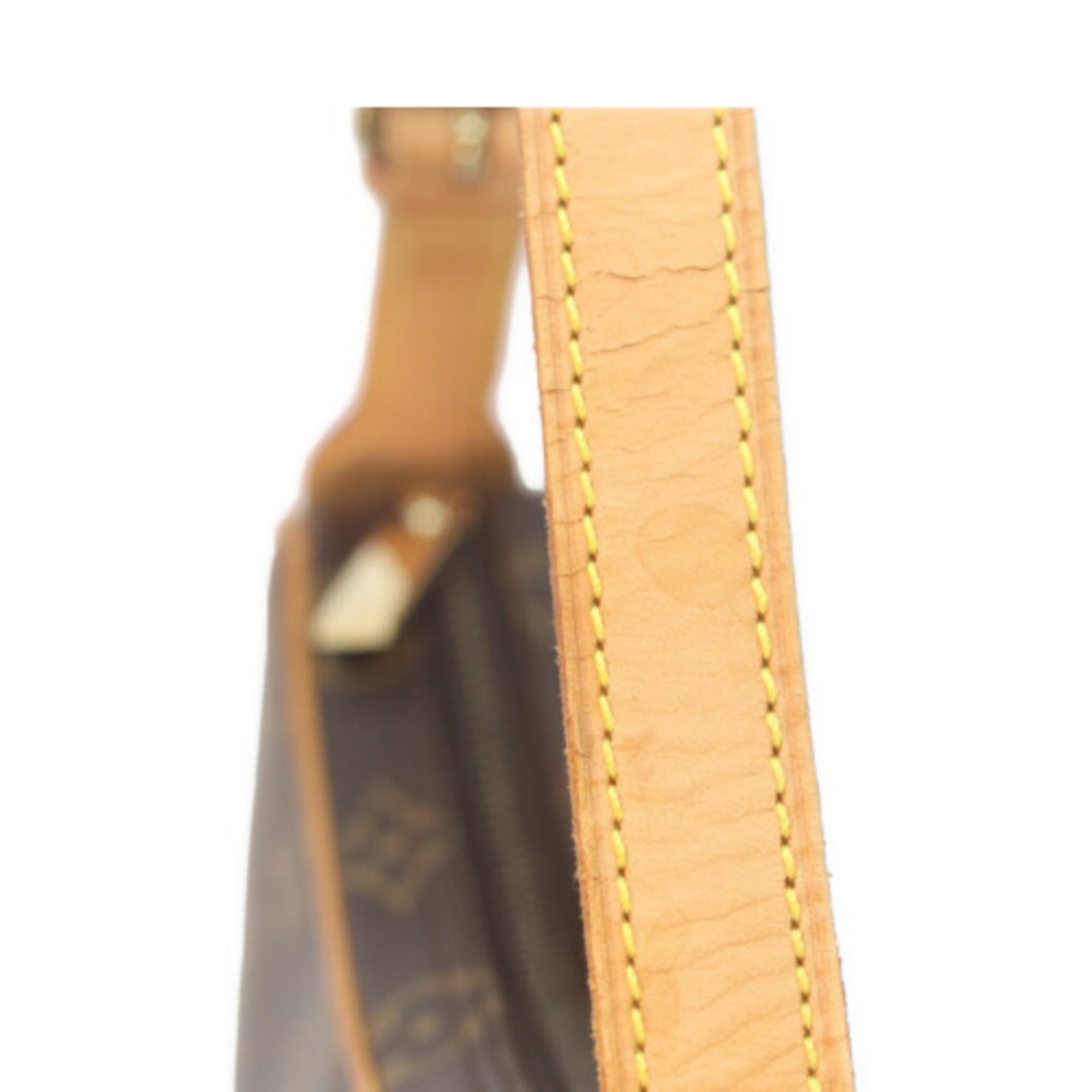 Louis Vuitton LOUIS VUITTON M51510 Monogram Pochette Croissant Shoulder Bag, Beige, Gold Hardware, Women's Size ONE SIZE - 8 Thumbnail