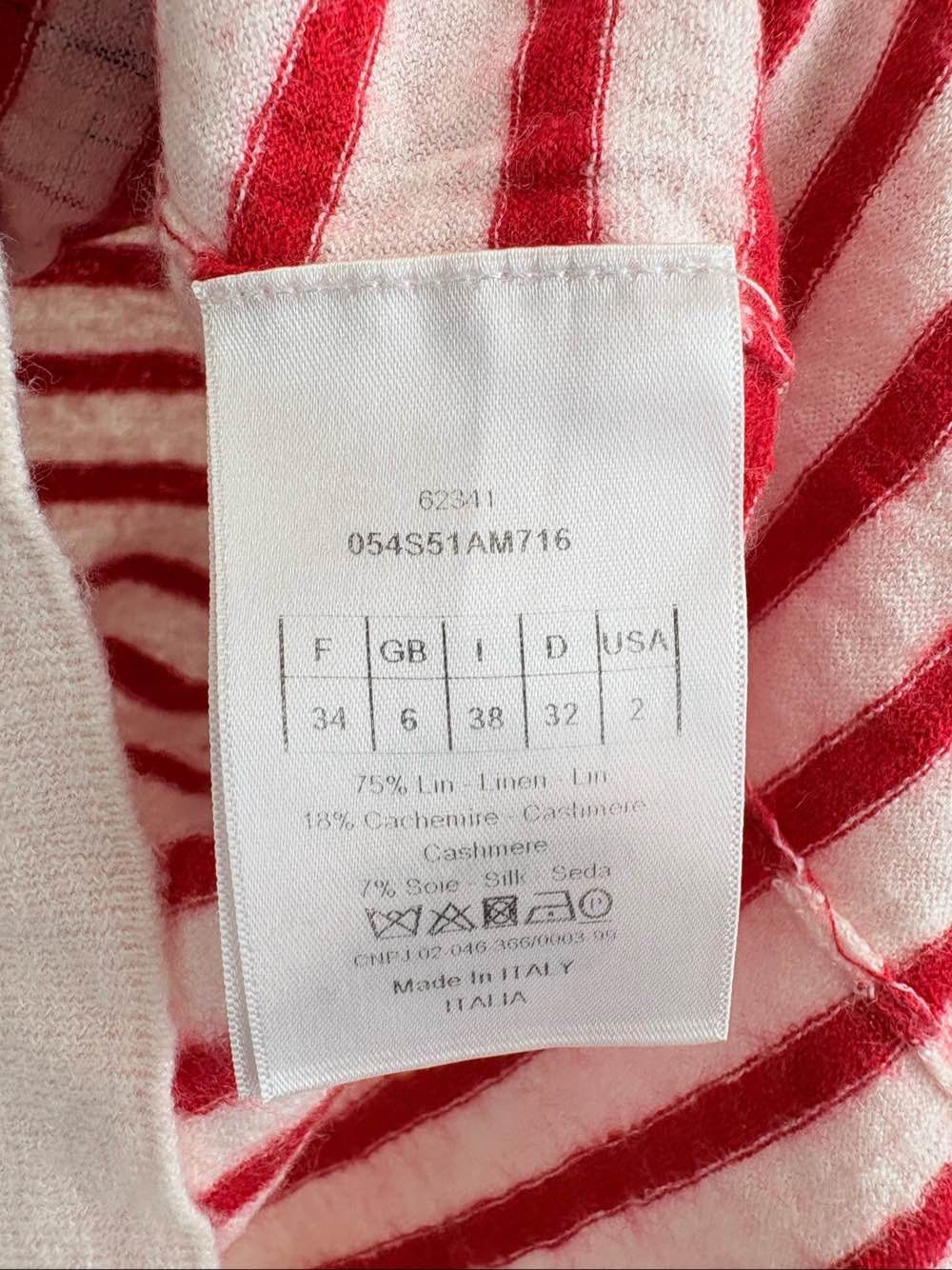 Dior Dior I Love You Striped Sweater Size FR 34 Size XS / US 0-2 / IT 36-38 - 4 Thumbnail