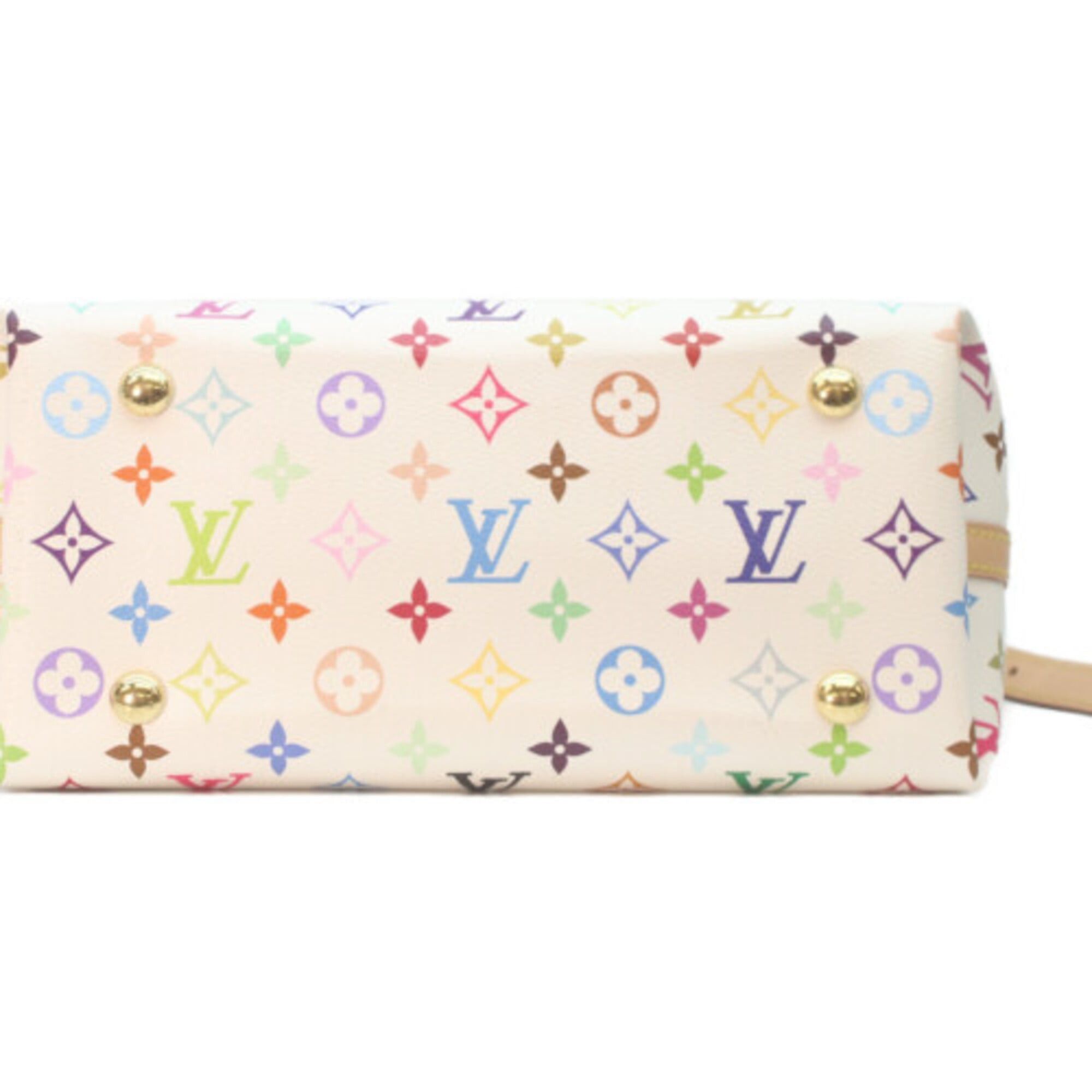 Louis Vuitton LOUIS VUITTON x TM Takashi Murakami M13661 Carryall PM Shoulder Bag Monogram Multicolor Gold Hardware Women's Size ONE SIZE - 5 Thumbnail