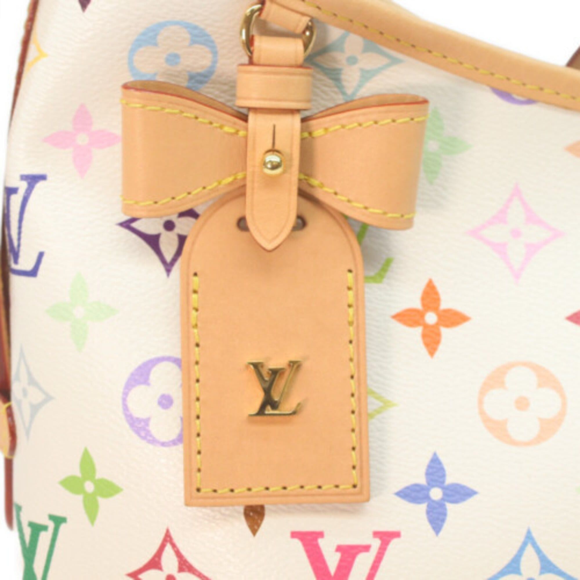 Louis Vuitton LOUIS VUITTON x TM Takashi Murakami M13661 Carryall PM Shoulder Bag Monogram Multicolor Gold Hardware Women's Size ONE SIZE - 6 Thumbnail