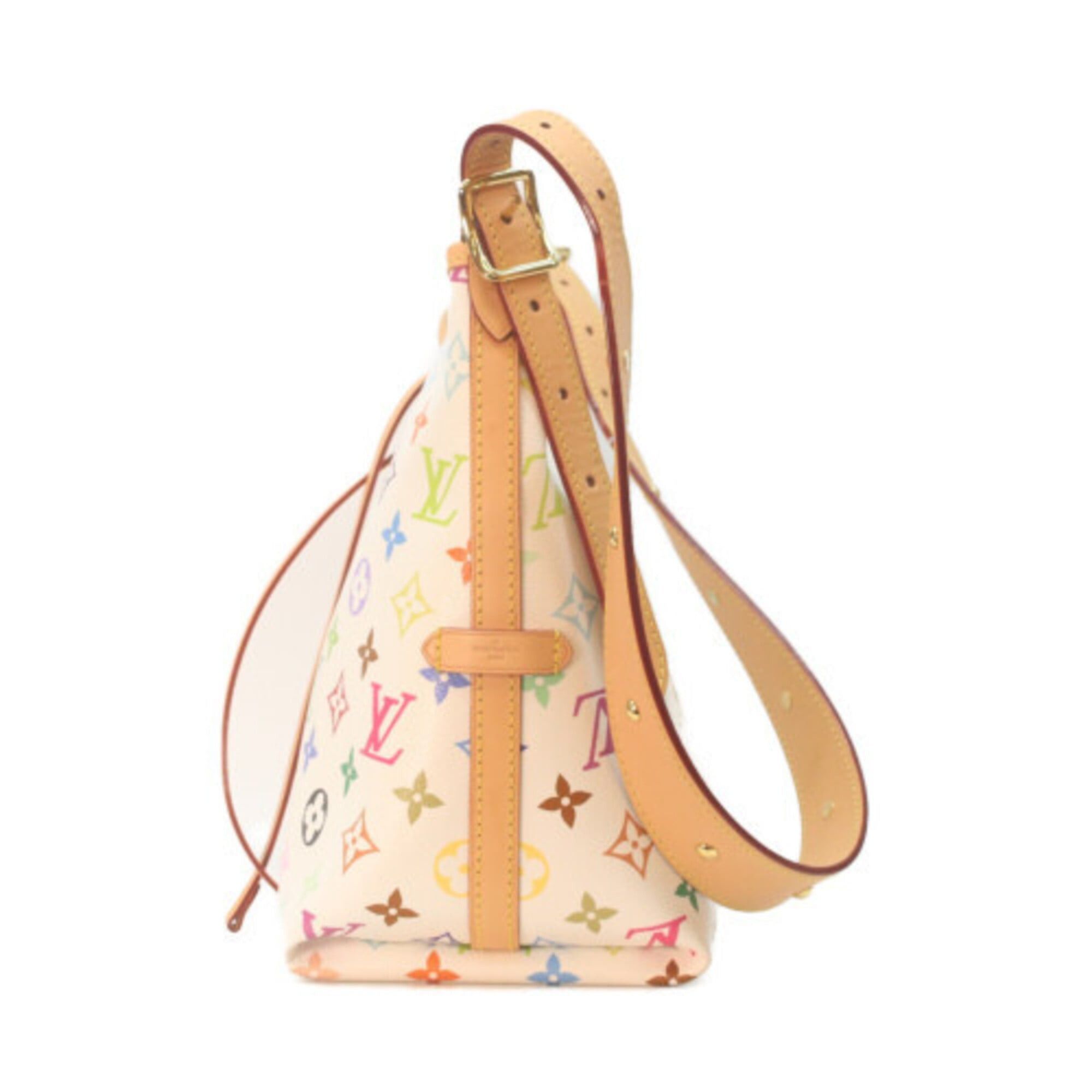 Louis Vuitton LOUIS VUITTON x TM Takashi Murakami M13661 Carryall PM Shoulder Bag Monogram Multicolor Gold Hardware Women's Size ONE SIZE - 4 Thumbnail