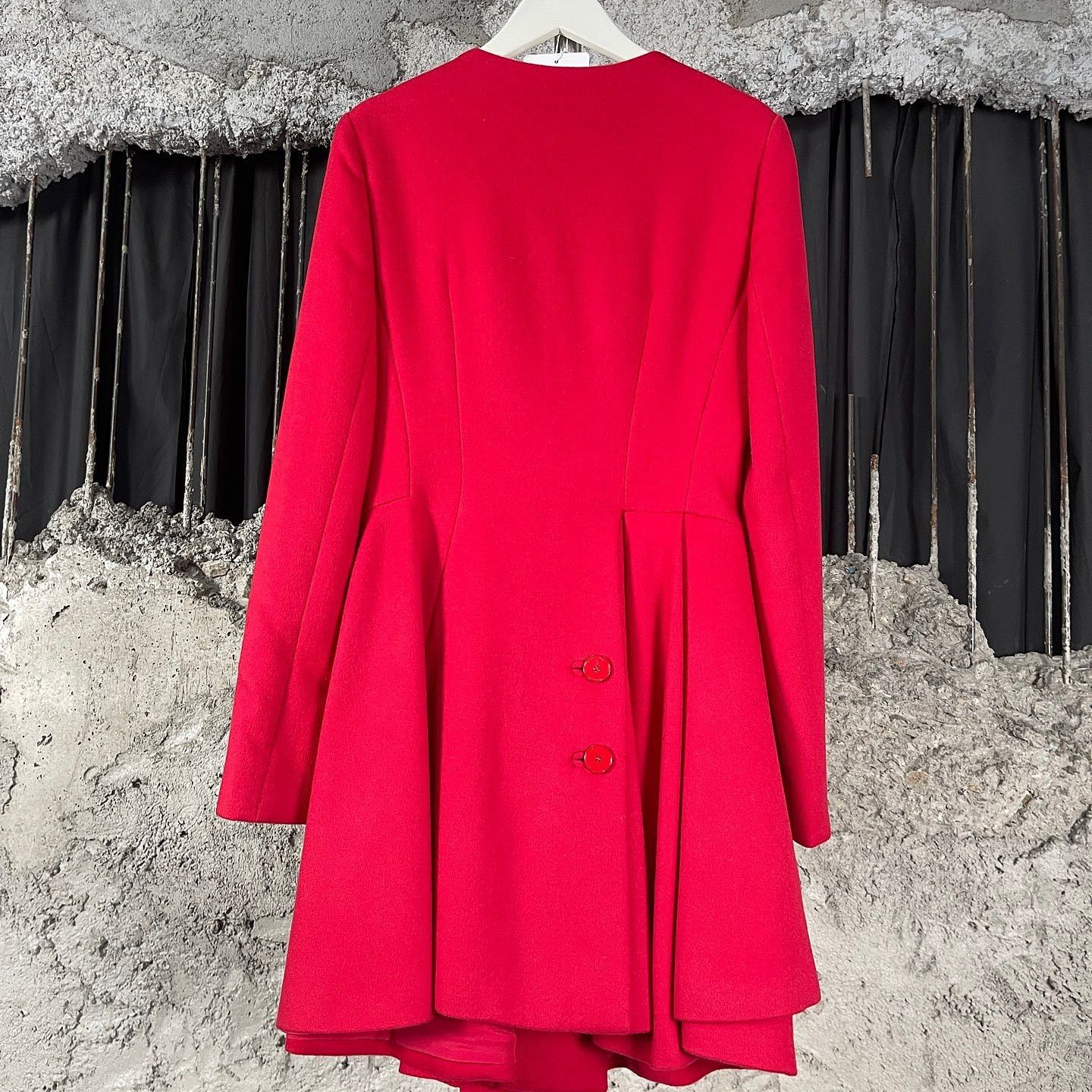 Dior Christian Dior Red Cashmere Coat Size 34 Size XS / US 0-2 / IT 36-38 - 2 Thumbnail