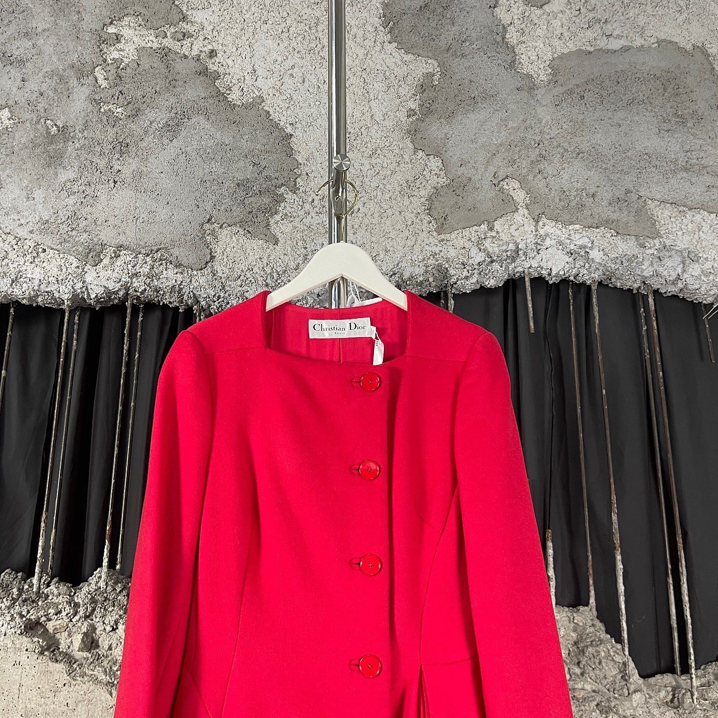 Dior Christian Dior Red Cashmere Coat Size 34 Size XS / US 0-2 / IT 36-38 - 6 Thumbnail