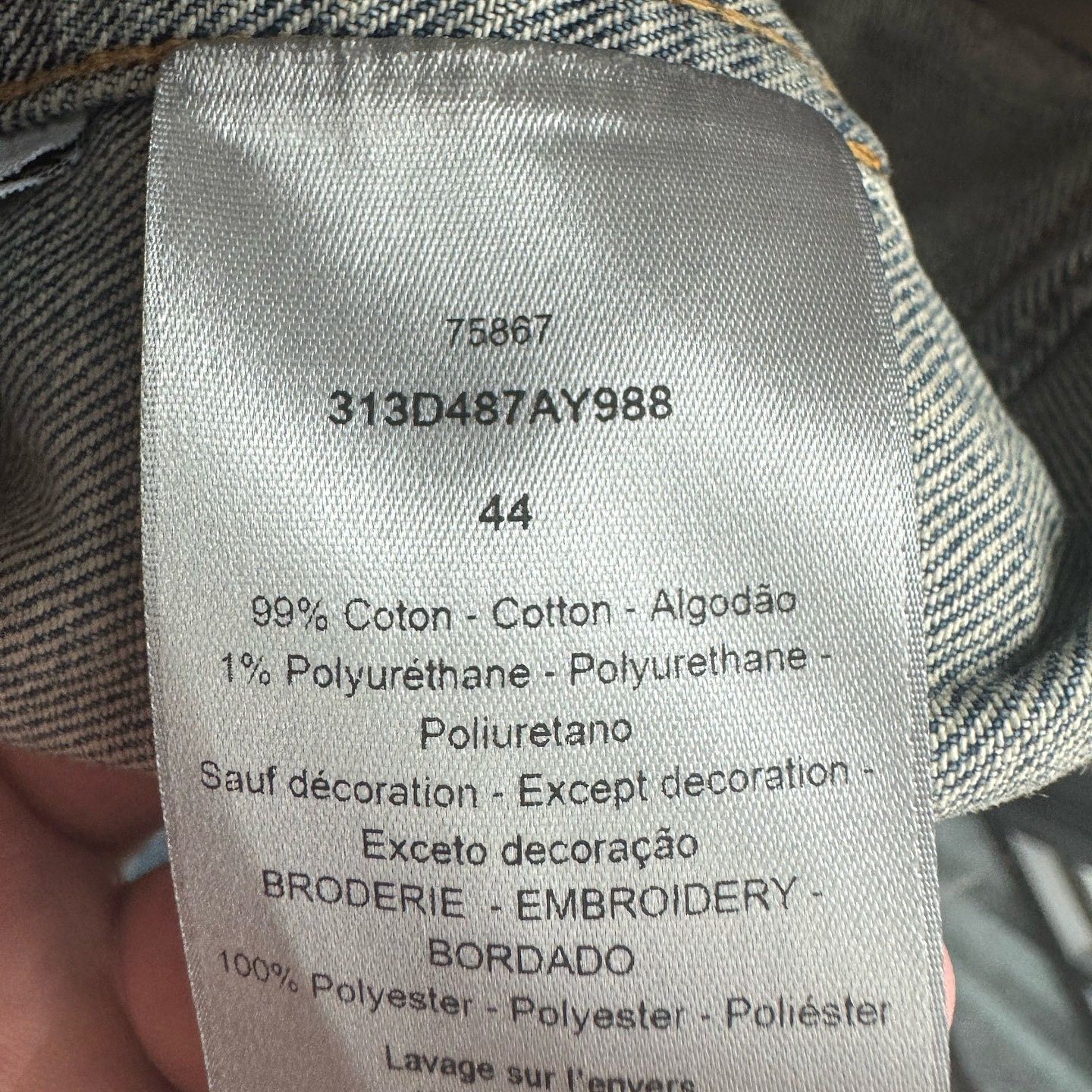 Dior Dior Atelier Logo Embroidery Denim Jacket Size S Size US S / EU 44-46 / 1 - 4 Thumbnail