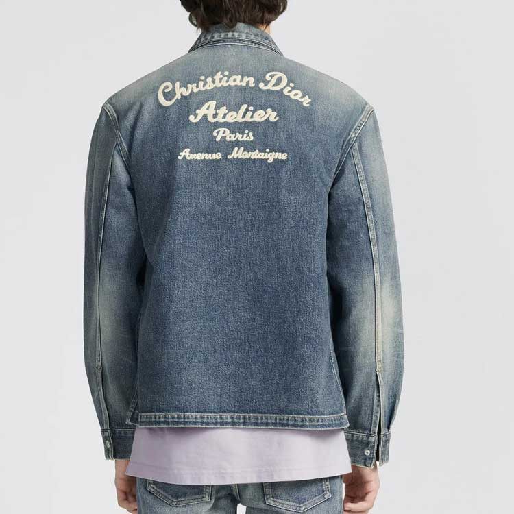 Dior Dior Atelier Logo Embroidery Denim Jacket Size S Size US S / EU 44-46 / 1 - 8 Thumbnail