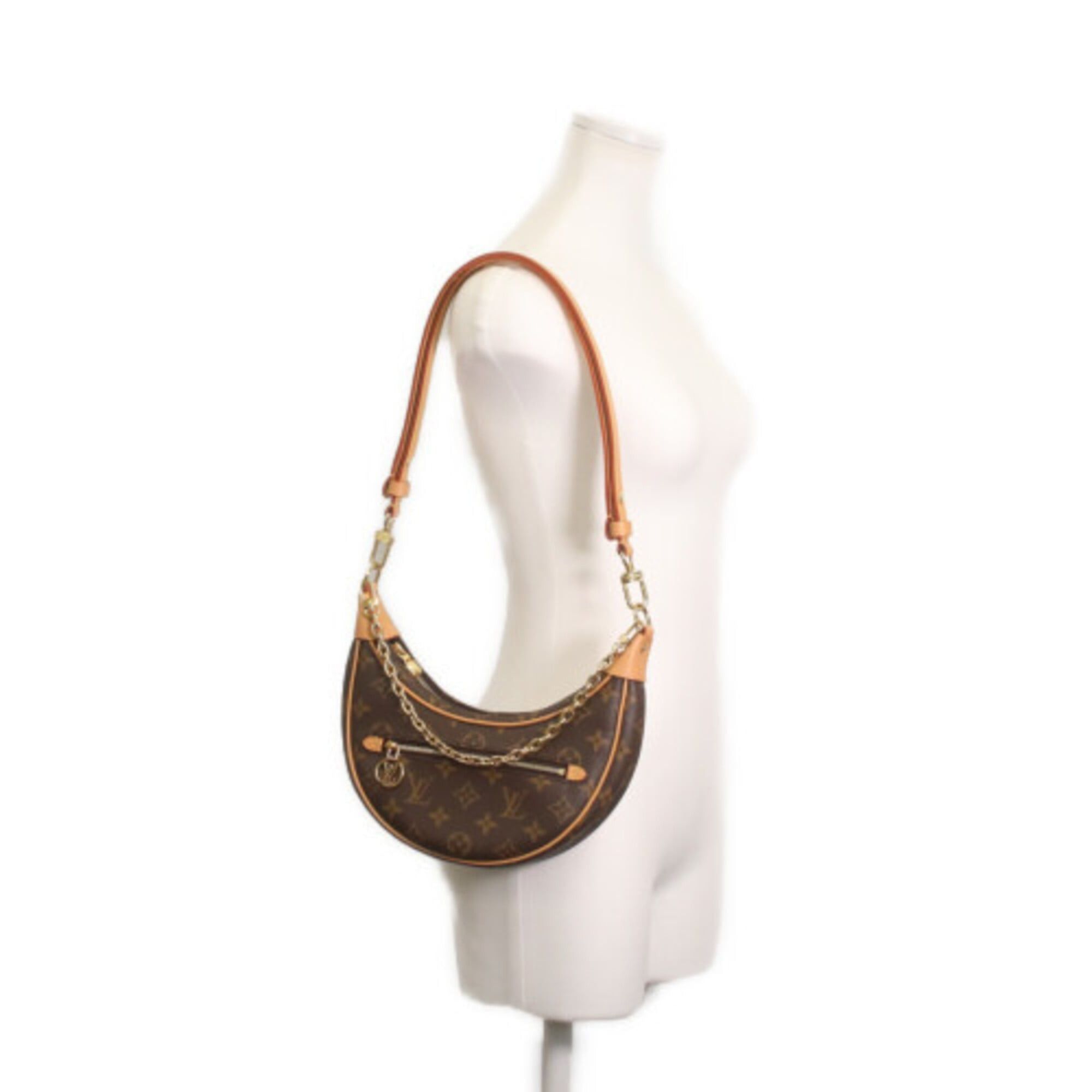 Louis Vuitton LOUIS VUITTON M81098 Monogram Loop Shoulder Bag, Beige, Gold Hardware, Women's Size ONE SIZE - 10 Thumbnail