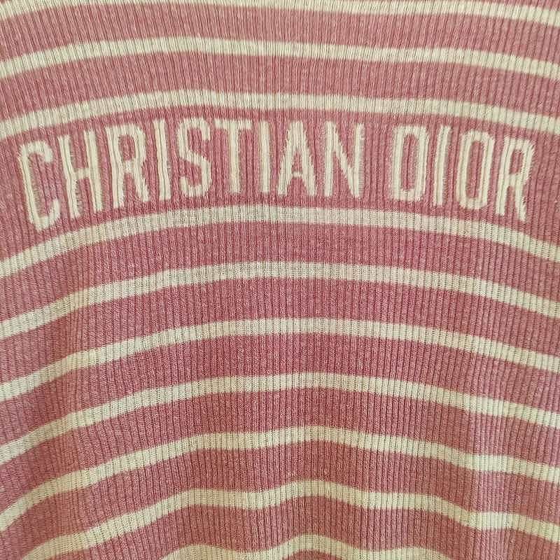 Dior Dior Pink Striped Logo Knit Top Size 38 Size S / US 4 / IT 40 - 5 Thumbnail