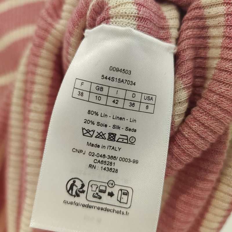 Dior Dior Pink Striped Logo Knit Top Size 38 Size S / US 4 / IT 40 - 4 Thumbnail