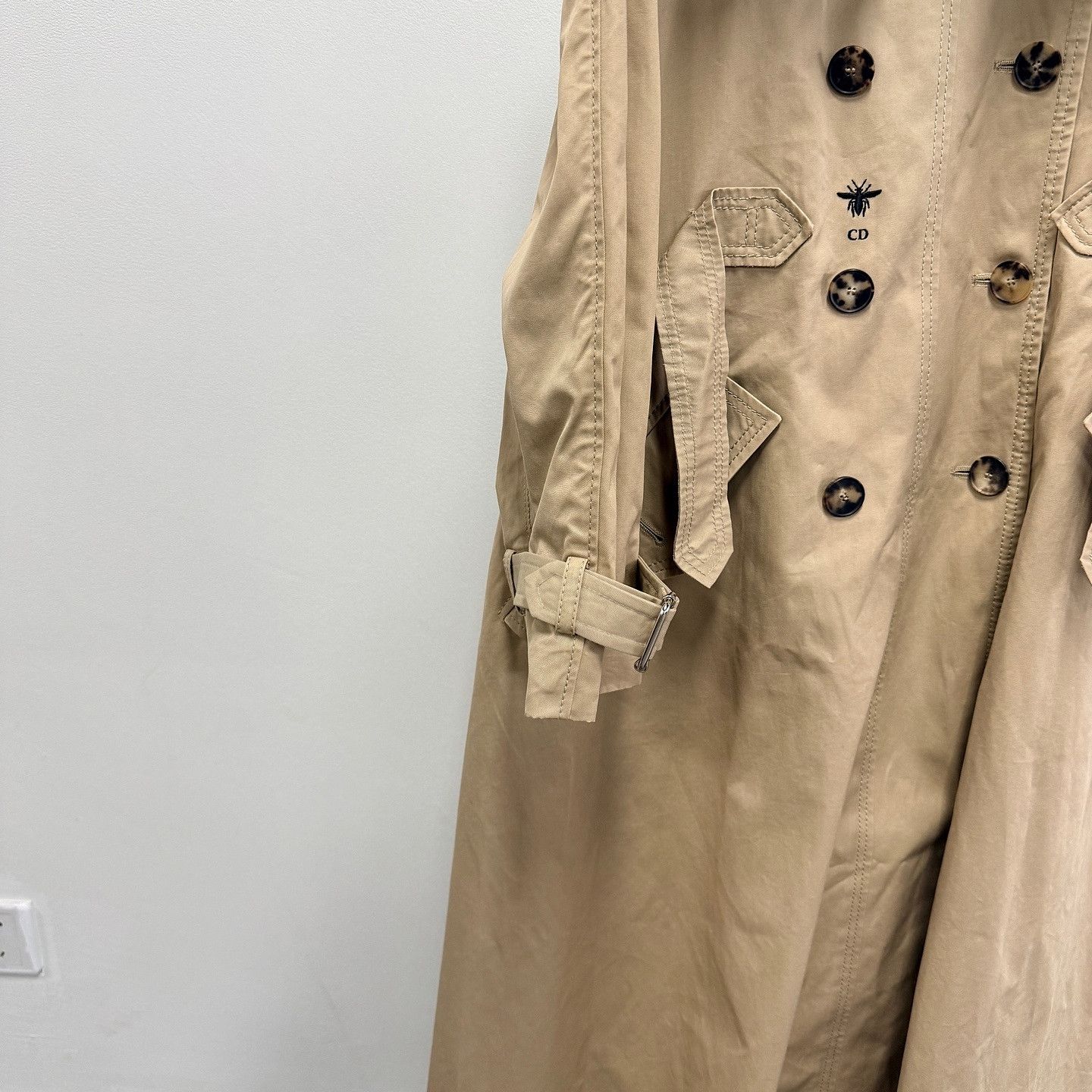 Dior Christian Dior Bee Embroidery Trench Coat Size 40 Size M / US 6-8 / IT 42-44 - 7 Thumbnail
