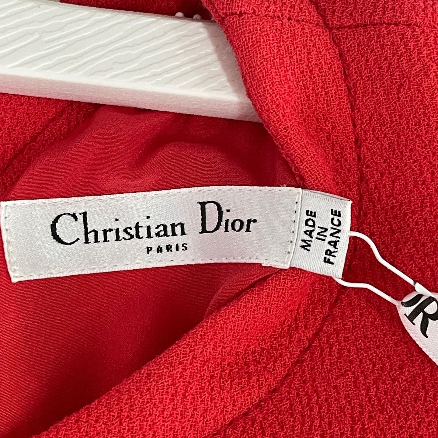Dior Dior Red Wool Mini Dress Size 36 Size XS / US 0-2 / IT 36-38 - 3 Thumbnail