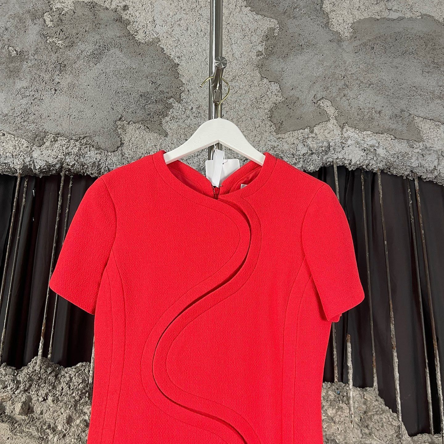 Dior Dior Red Wool Mini Dress Size 36 Size XS / US 0-2 / IT 36-38 - 5 Thumbnail