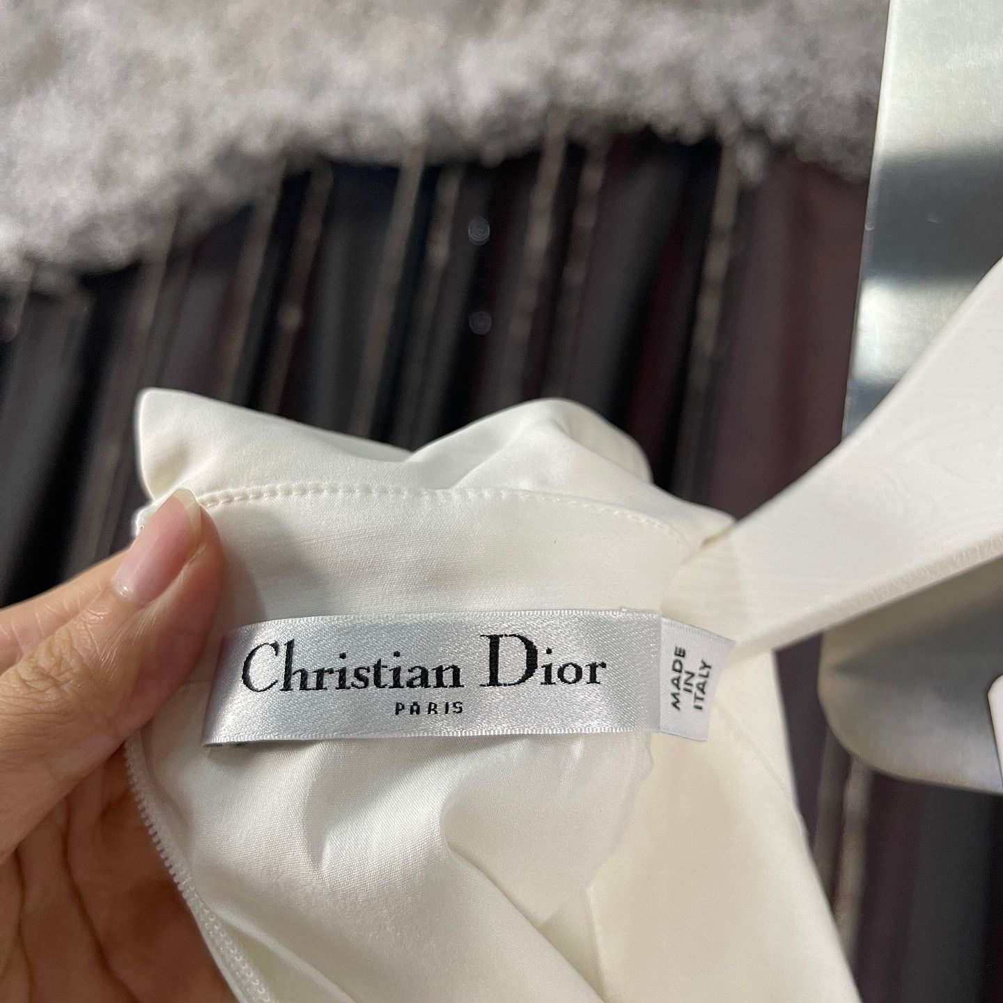 Dior Dior Contrast Sleeve Mini Dress Size 34 Size XS / US 0-2 / IT 36-38 - 3 Thumbnail