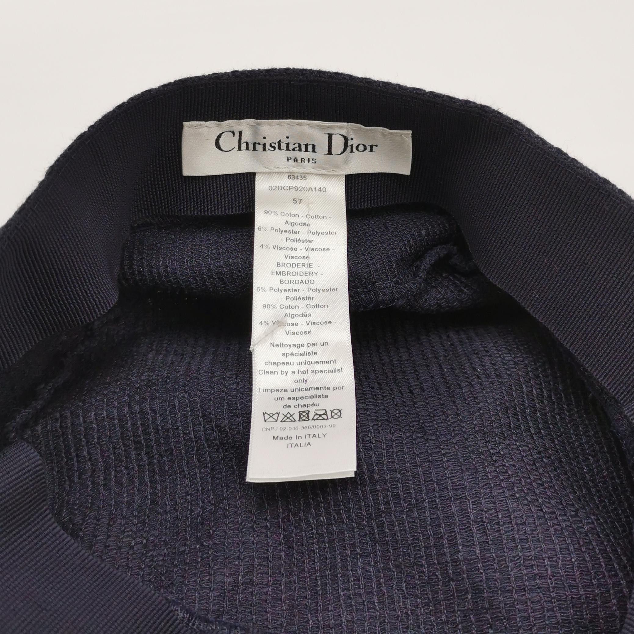 Dior Dior Logo Embroidered Peaked Cap One Size Size ONE SIZE - 4 Thumbnail