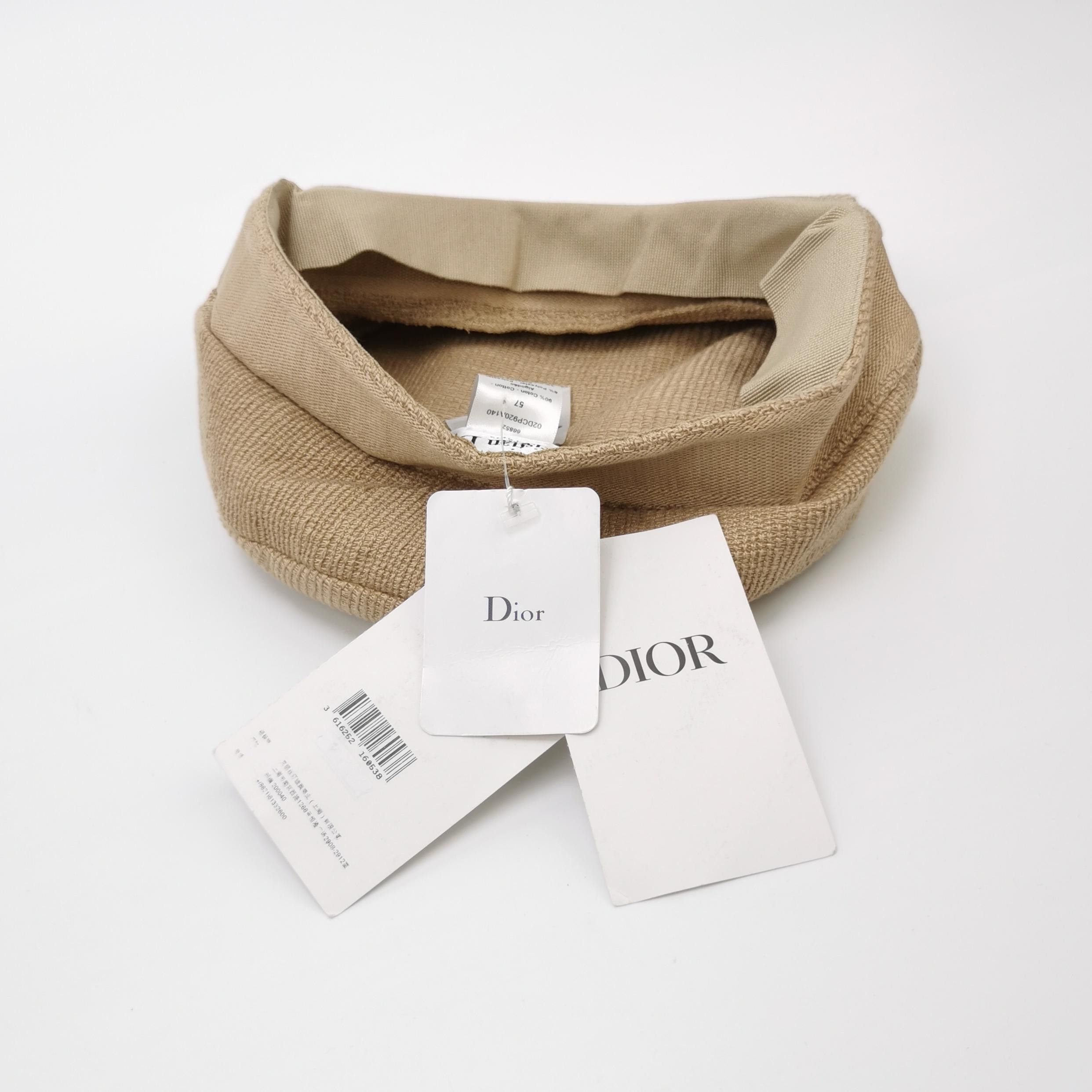 Dior Christian Dior Logo Embroidered Cotton Hat Size 57 Size ONE SIZE - 6 Thumbnail