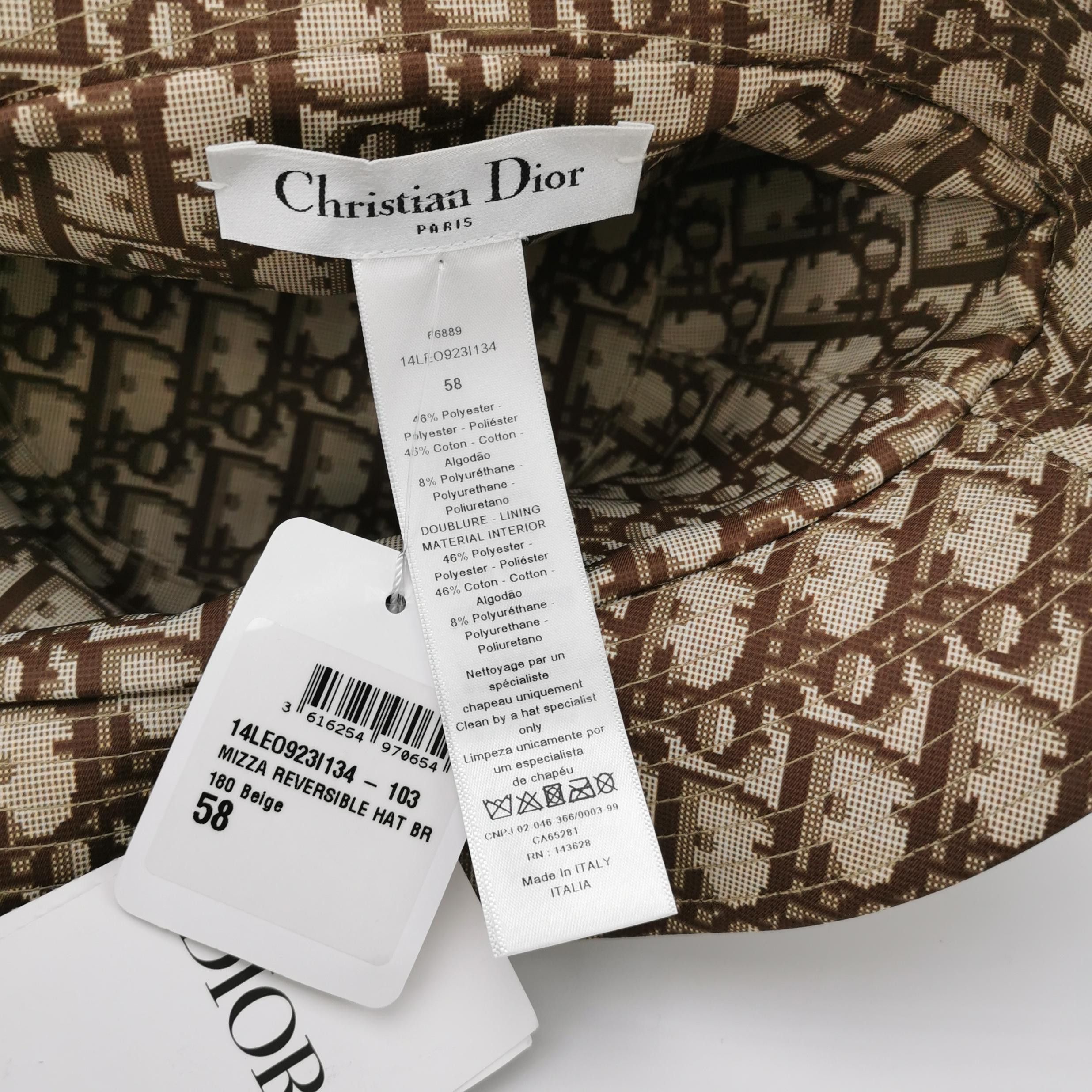 Dior Dior Mizza Reversible Bucket Hat Size 58 Size ONE SIZE - 4 Thumbnail