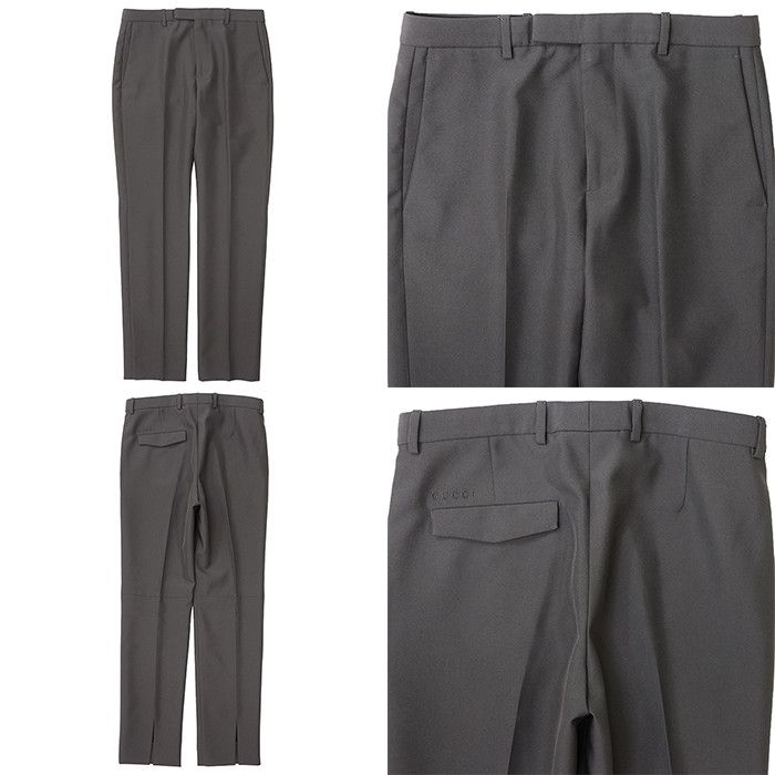 Gucci Gucci Gucci Embroidered Wool Gabardine Suit Plastic / Synthetic Suits DUTY FREE for USA Size ONE SIZE - 5 Thumbnail