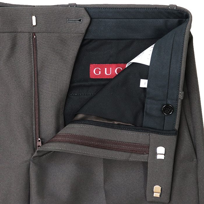 Gucci Gucci Gucci Embroidered Wool Gabardine Suit Plastic / Synthetic Suits DUTY FREE for USA Size ONE SIZE - 12 Thumbnail