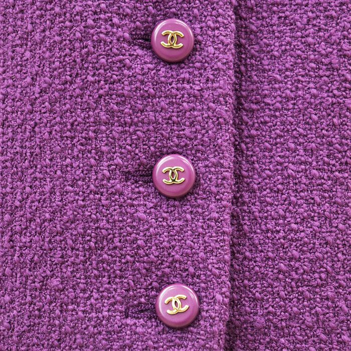 Chanel Chanel Chanel Wool Tweed Dress Set Textile Suits P05827 DUTY FREE for USA Size ONE SIZE - 16 Thumbnail