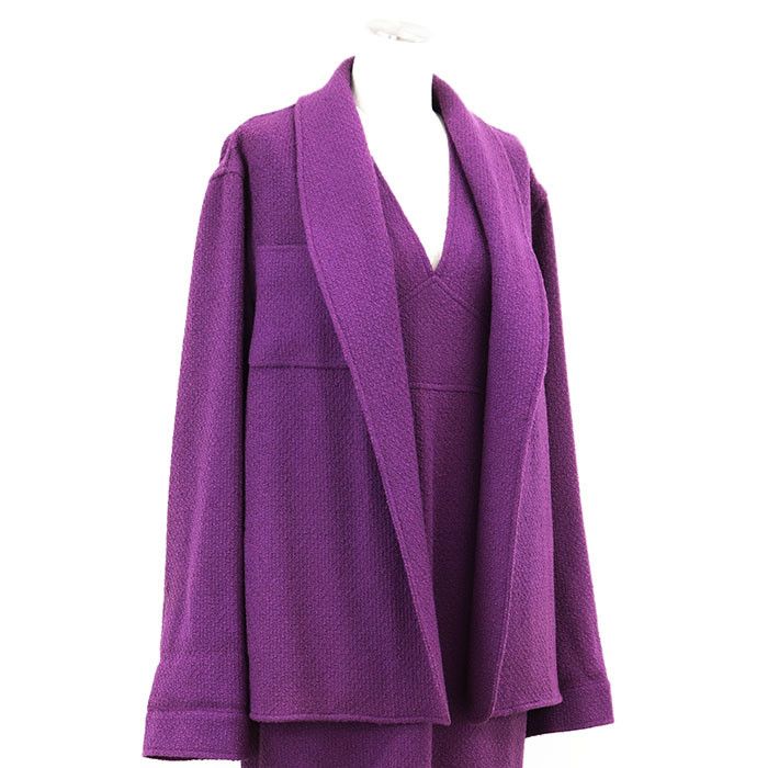 Chanel Chanel Chanel Wool Tweed Dress Set Textile Suits P05827 DUTY FREE for USA Size ONE SIZE - 11 Thumbnail