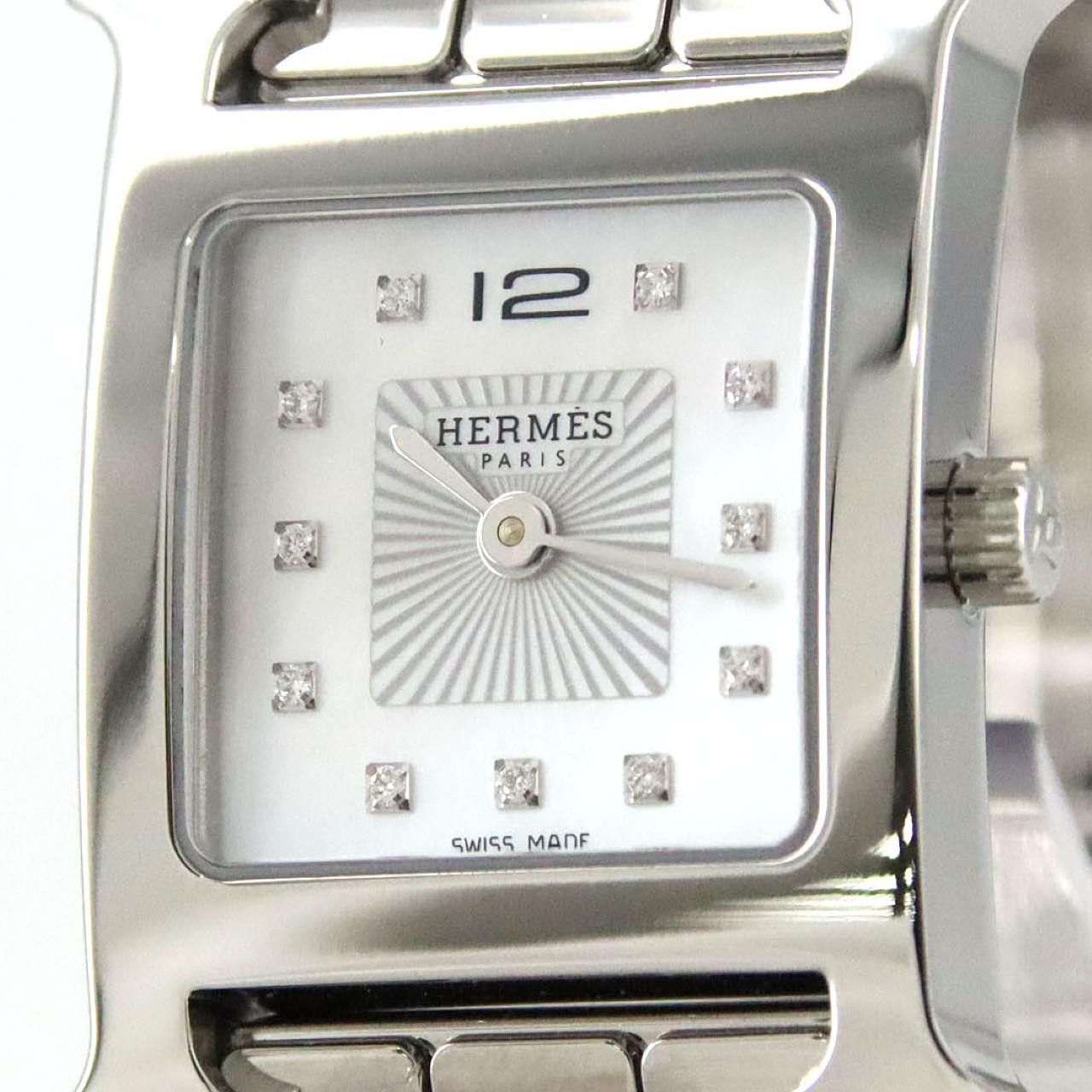 Hermes Hermes Hermes H Watch Stainless Steel Quartz Metal Quartz HH1.210 DUTY FREE for USA Size ONE SIZE - 7 Thumbnail