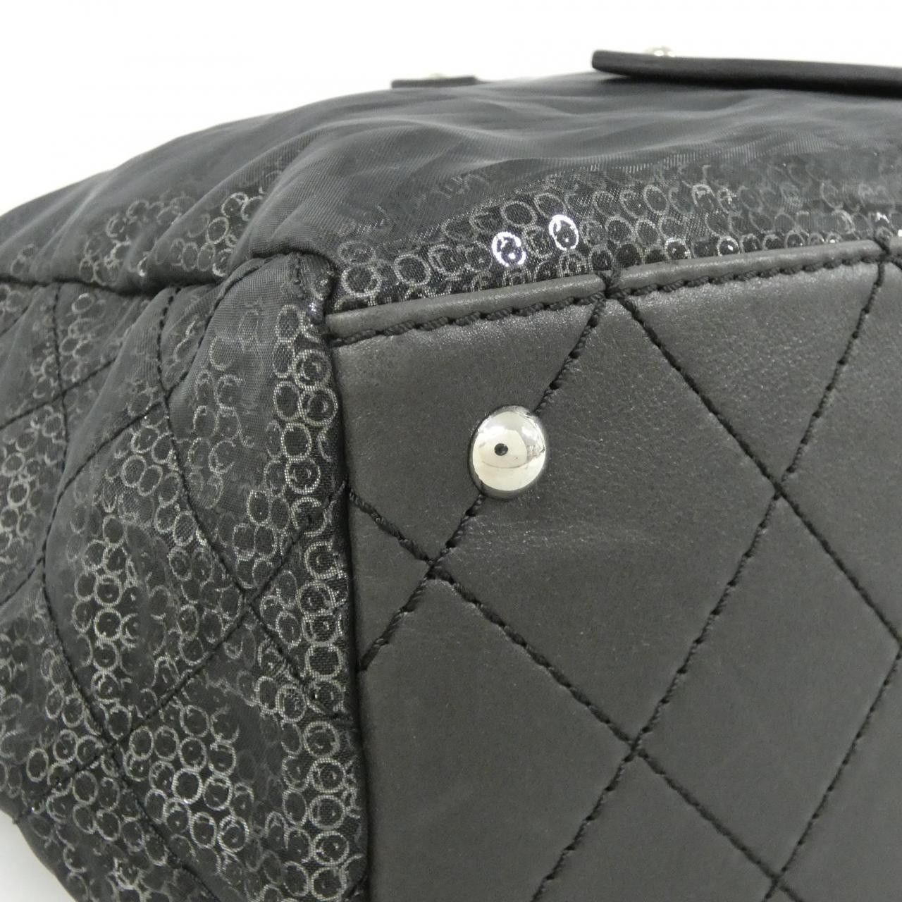 Chanel Chanel Chanel Nylon Mesh Sequin Shoulder Bag Textile Shoulder Bag 46797 DUTY FREE for USA Size ONE SIZE - 3 Thumbnail