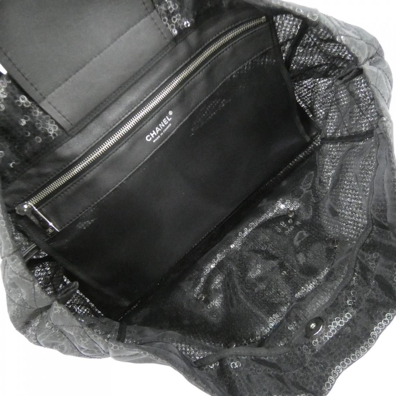 Chanel Chanel Chanel Nylon Mesh Sequin Shoulder Bag Textile Shoulder Bag 46797 DUTY FREE for USA Size ONE SIZE - 9 Thumbnail