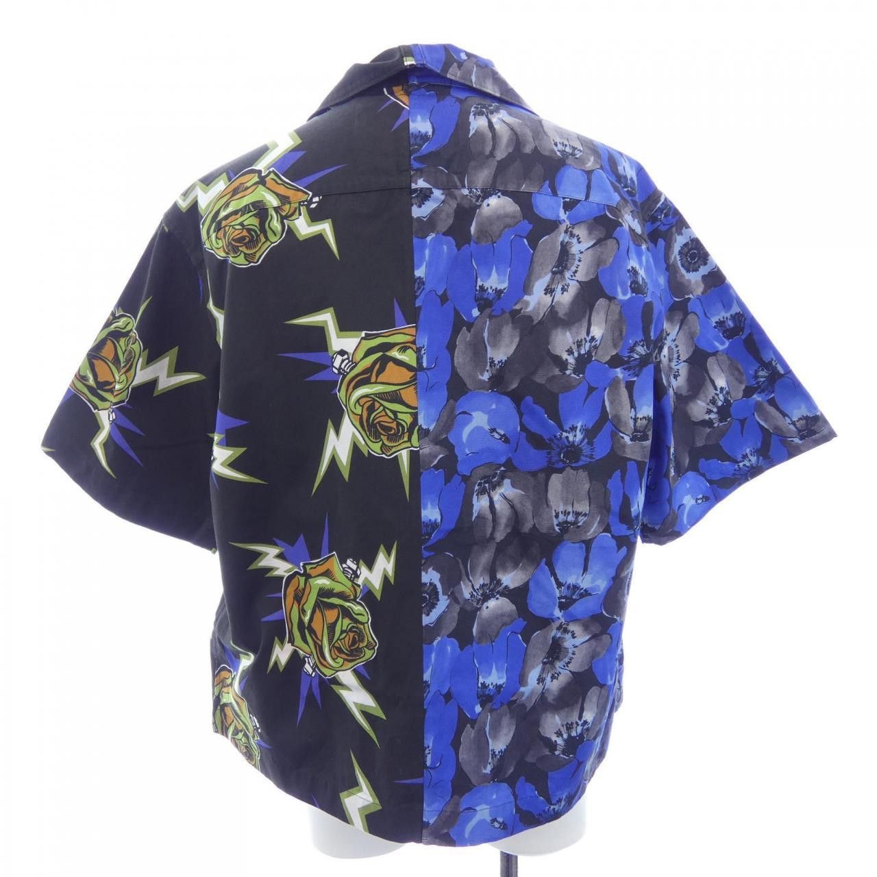 Prada Prada Prada Cotton Short Sleeve Shirt Textile Tops UCS319 S182 1U5W DUTY FREE for USA Size ONE SIZE - 2 Thumbnail