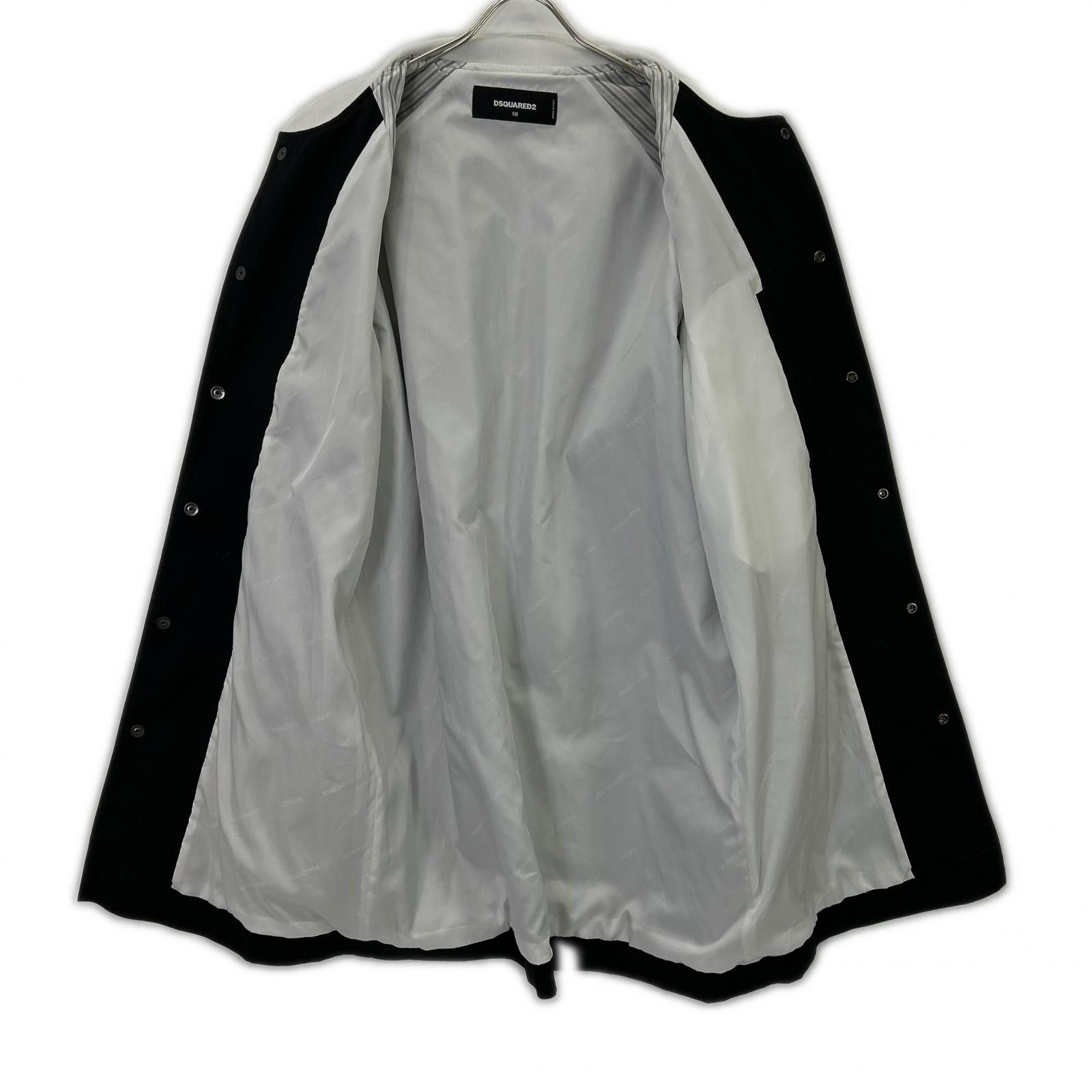 Dsquared2 Dsquared2 DSQUARED2 Stadium Trench Cotton Coat Textile Outerwear S74AA0286 DUTY FREE for USA Size ONE SIZE - 4 Thumbnail