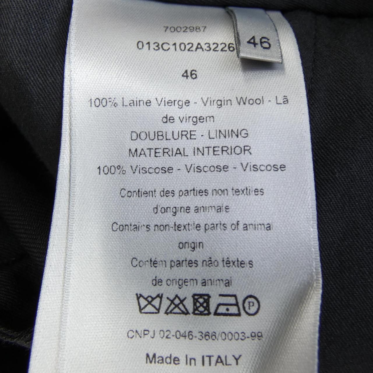 Dior Dior Dior Wool Pants Textile Pants 013C102A3226 DUTY FREE for USA Size ONE SIZE - 3 Thumbnail