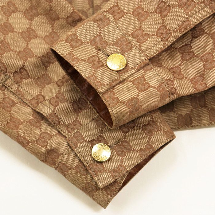 Gucci Gucci Gucci GG Supreme Cotton Jacket Leather Outerwear DUTY FREE for USA Size ONE SIZE - 14 Thumbnail