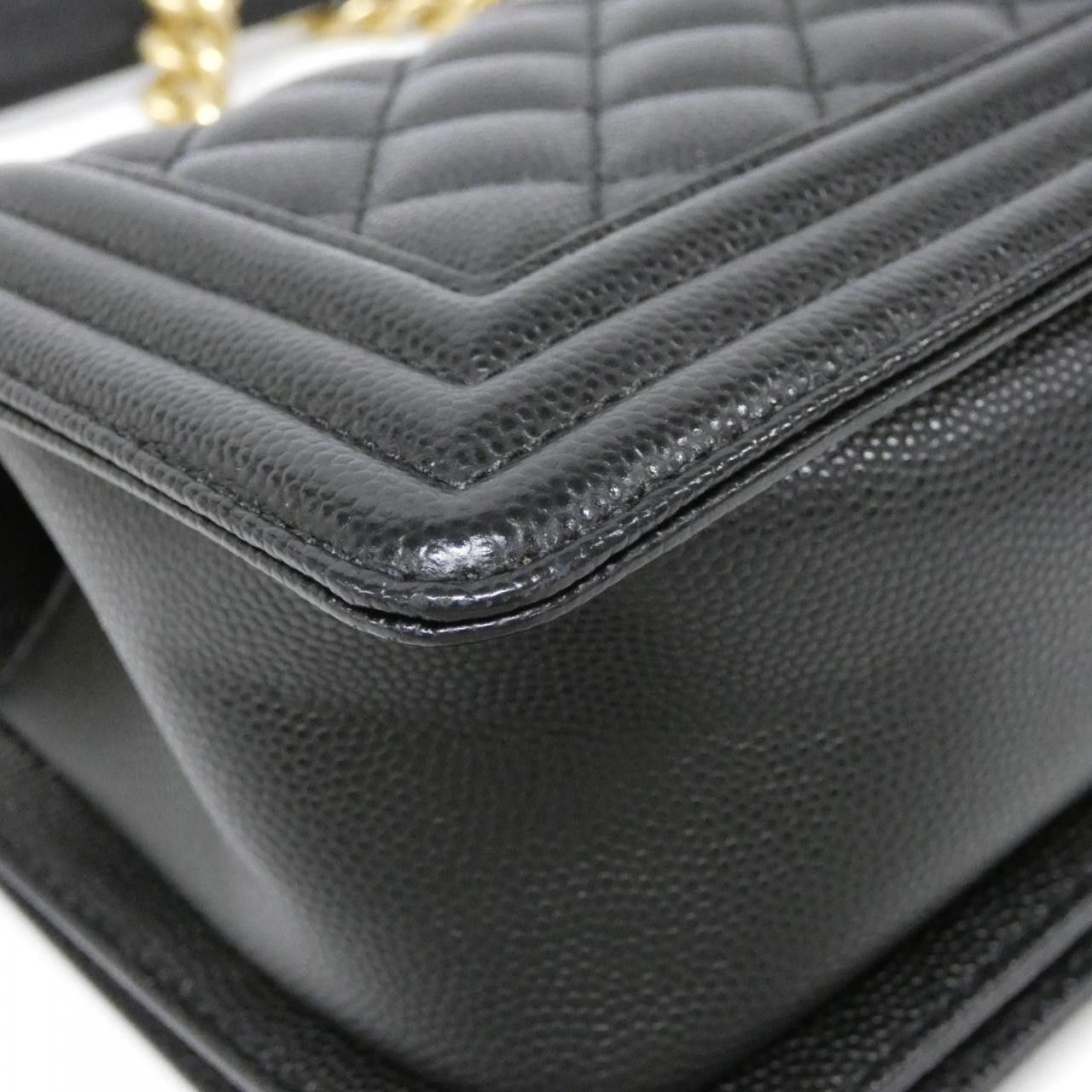 Chanel Chanel Chanel Boy Chanel Grained Calf Shoulder Bag Leather Shoulder Bag 67085 DUTY FREE for USA Size ONE SIZE - 3 Thumbnail