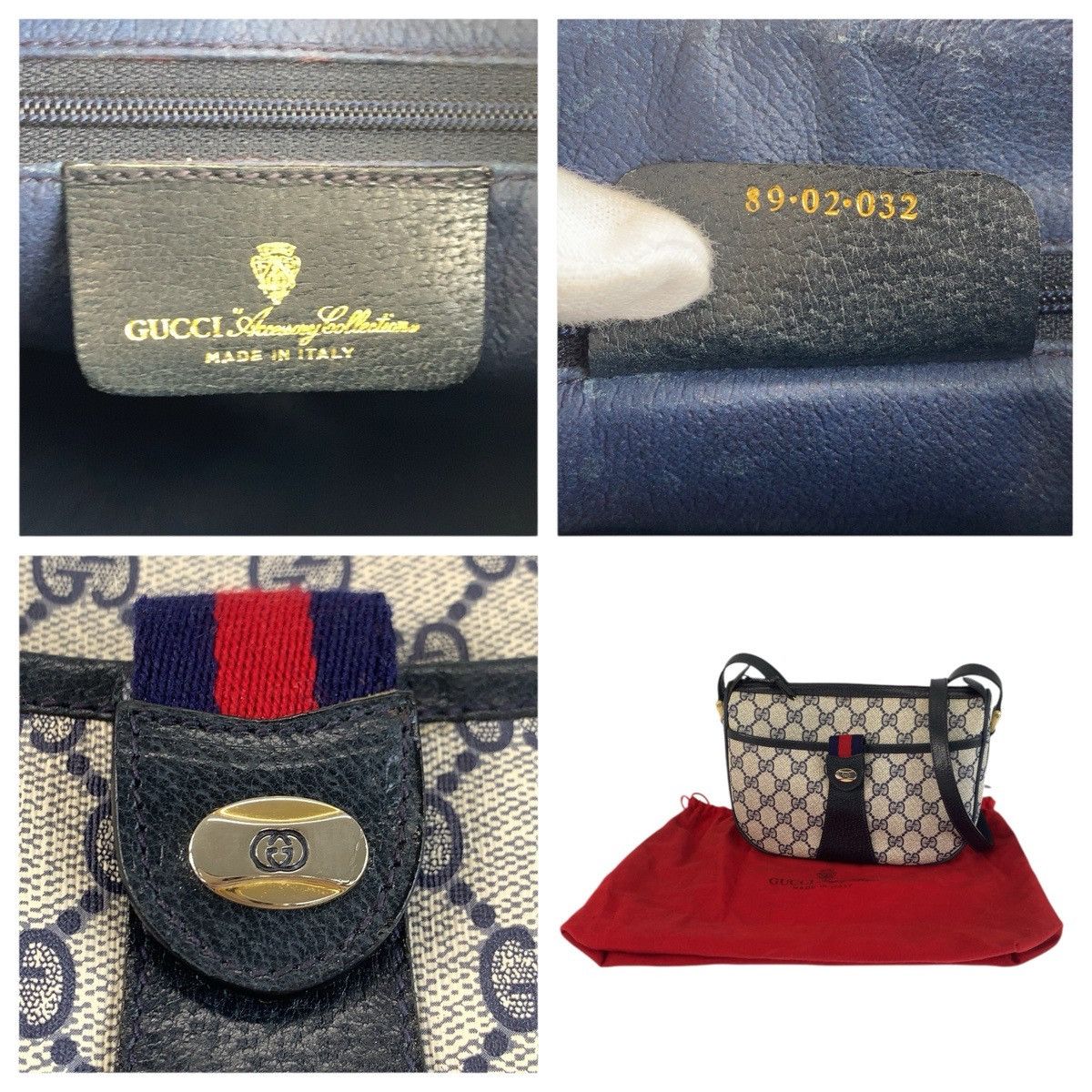 Gucci Gucci Gucci GG Supreme Canvas Leather Shoulder Bag Textile Shoulder Bag 89 02 032 DUTY FREE for USA Size ONE SIZE - 3 Thumbnail