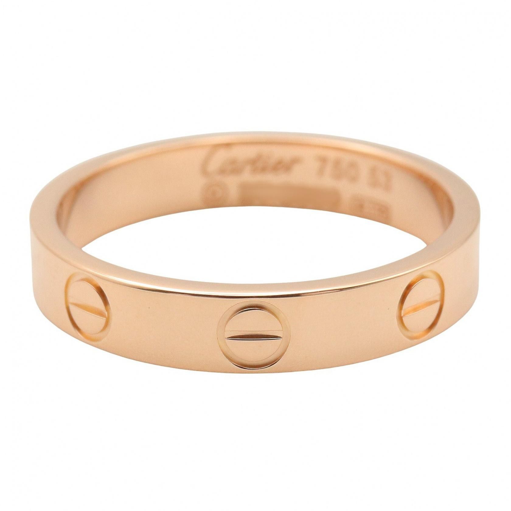 Cartier Cartier Cartier Mini Love Au750 Ring Size 53 Precious Metal Ring DUTY FREE for USA Size ONE SIZE - 2 Thumbnail