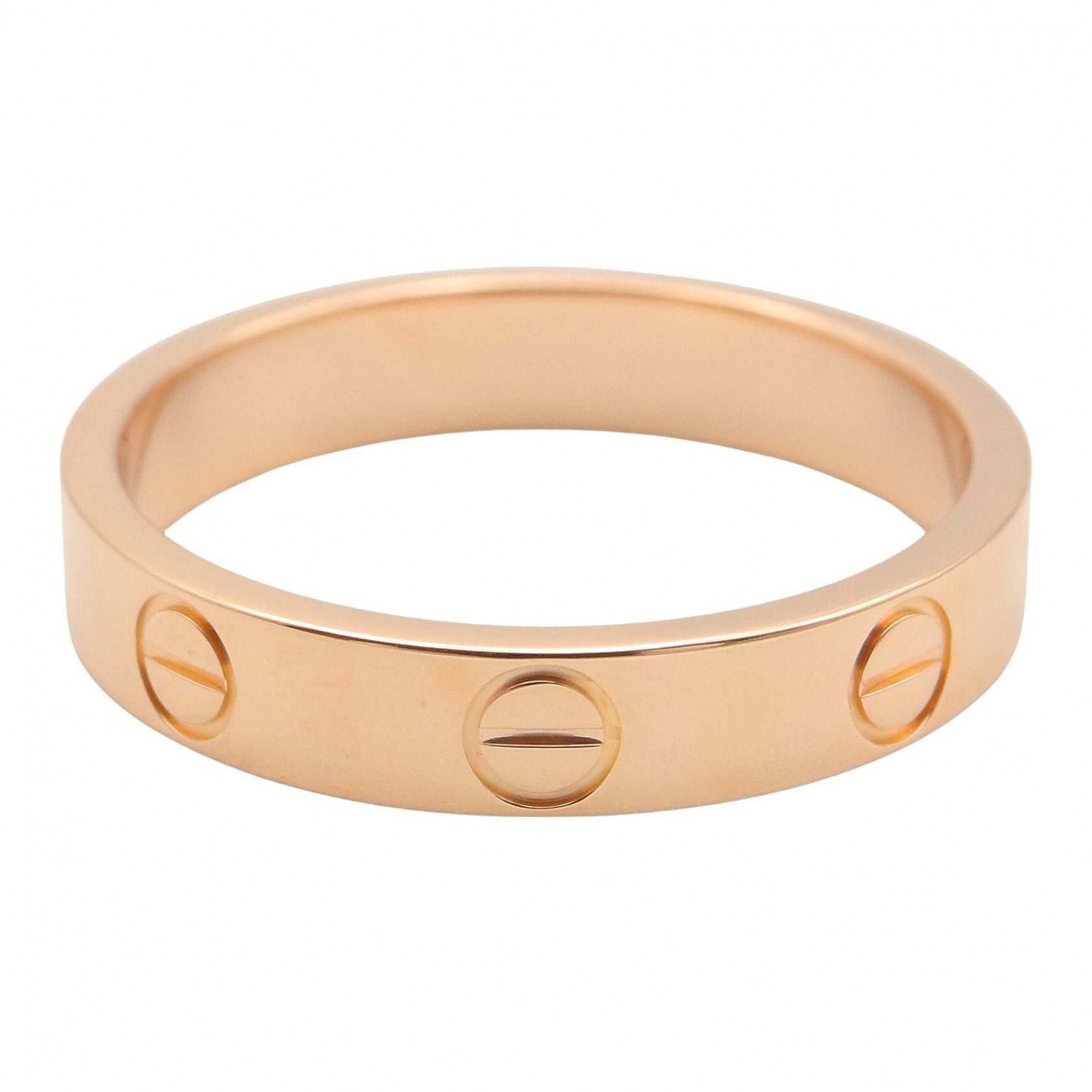 Cartier Cartier Cartier Mini Love Au750 Ring Size 53 Precious Metal Ring DUTY FREE for USA Size ONE SIZE - 3 Thumbnail