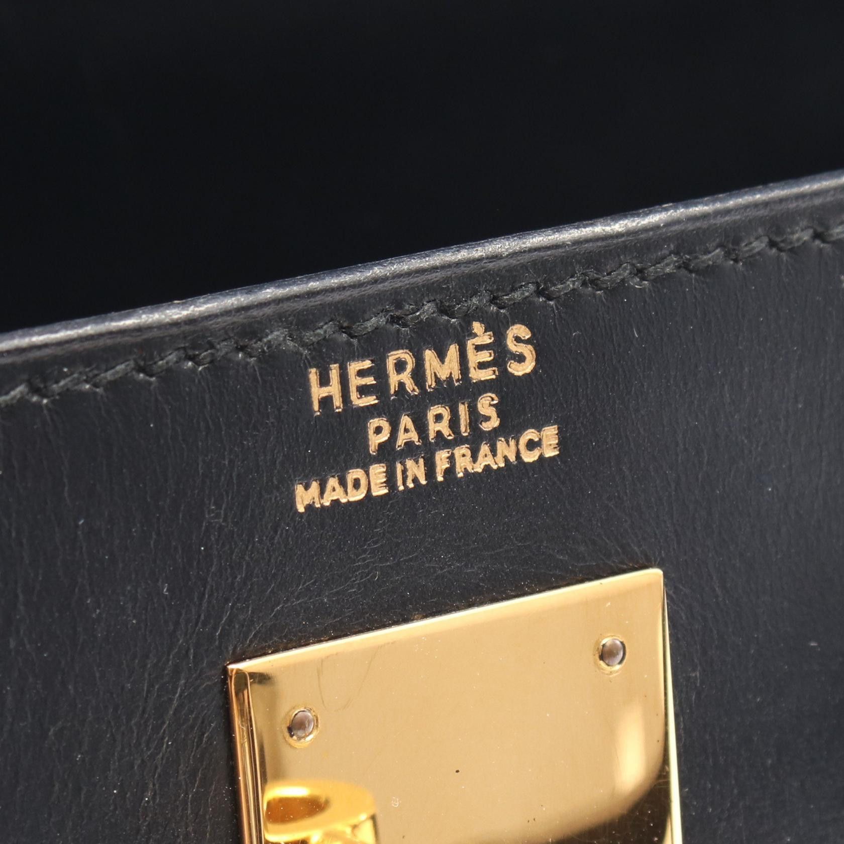 Hermes Hermes Hermes Kelly32 Box Calf Leather Handbag Stamp Y (1995) DUTY FREE for USA Size ONE SIZE - 4 Thumbnail
