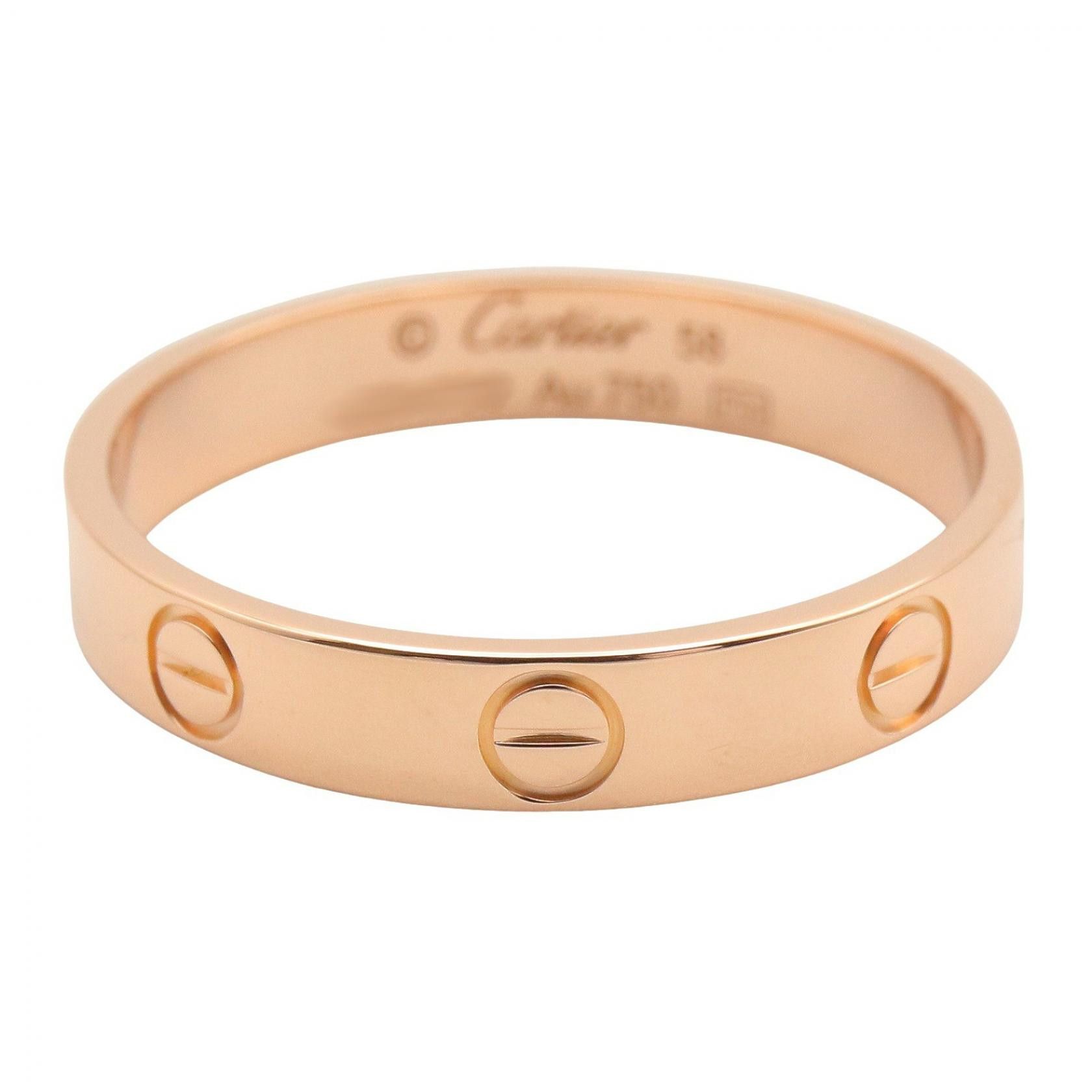 Cartier Cartier Cartier Mini Love Au750 Pink Gold Ring Size 17 Precious Metal Ring B4085200 DUTY FREE for USA Size ONE SIZE - 3 Thumbnail
