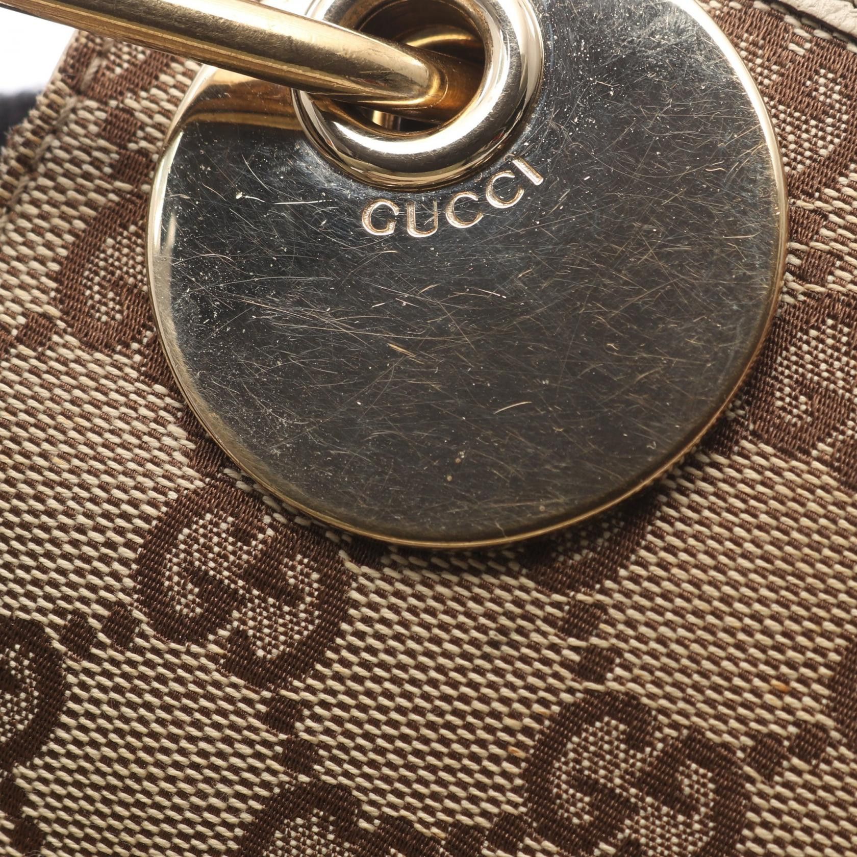 Gucci Gucci Gucci GG Canvas Shoulder Bag Leather Shoulder Bag 120841 DUTY FREE for USA Size ONE SIZE - 7 Thumbnail