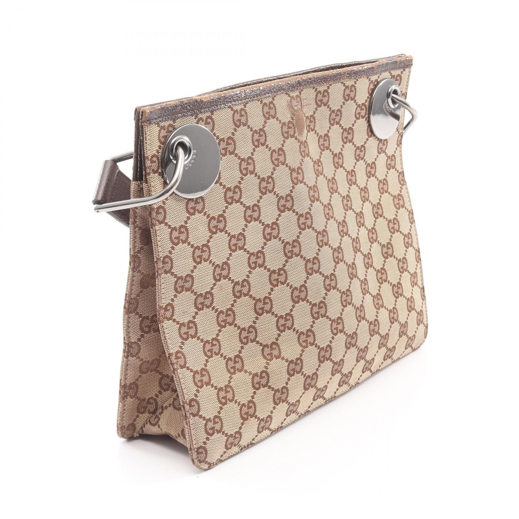 Gucci Gucci Gucci GG Canvas Shoulder Bag Textile Shoulder Bag 120841 DUTY FREE for USA Size ONE SIZE - 2 Thumbnail
