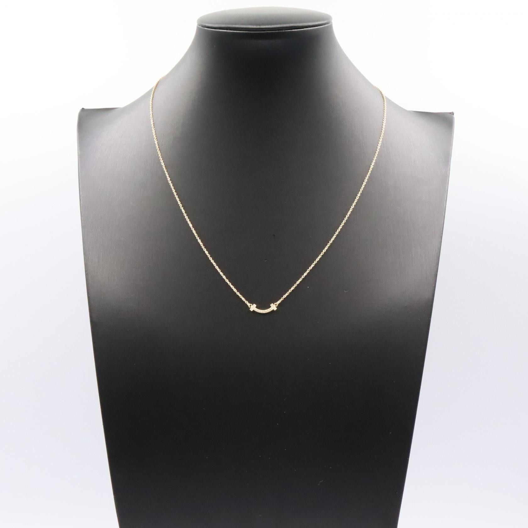 Tiffany & Co. Tiffany & Co. Tiffany & Co. T Smile Mini Au750 Diamond Necklace Precious Metal Necklace DUTY FREE for USA Size ONE SIZE - 8 Thumbnail