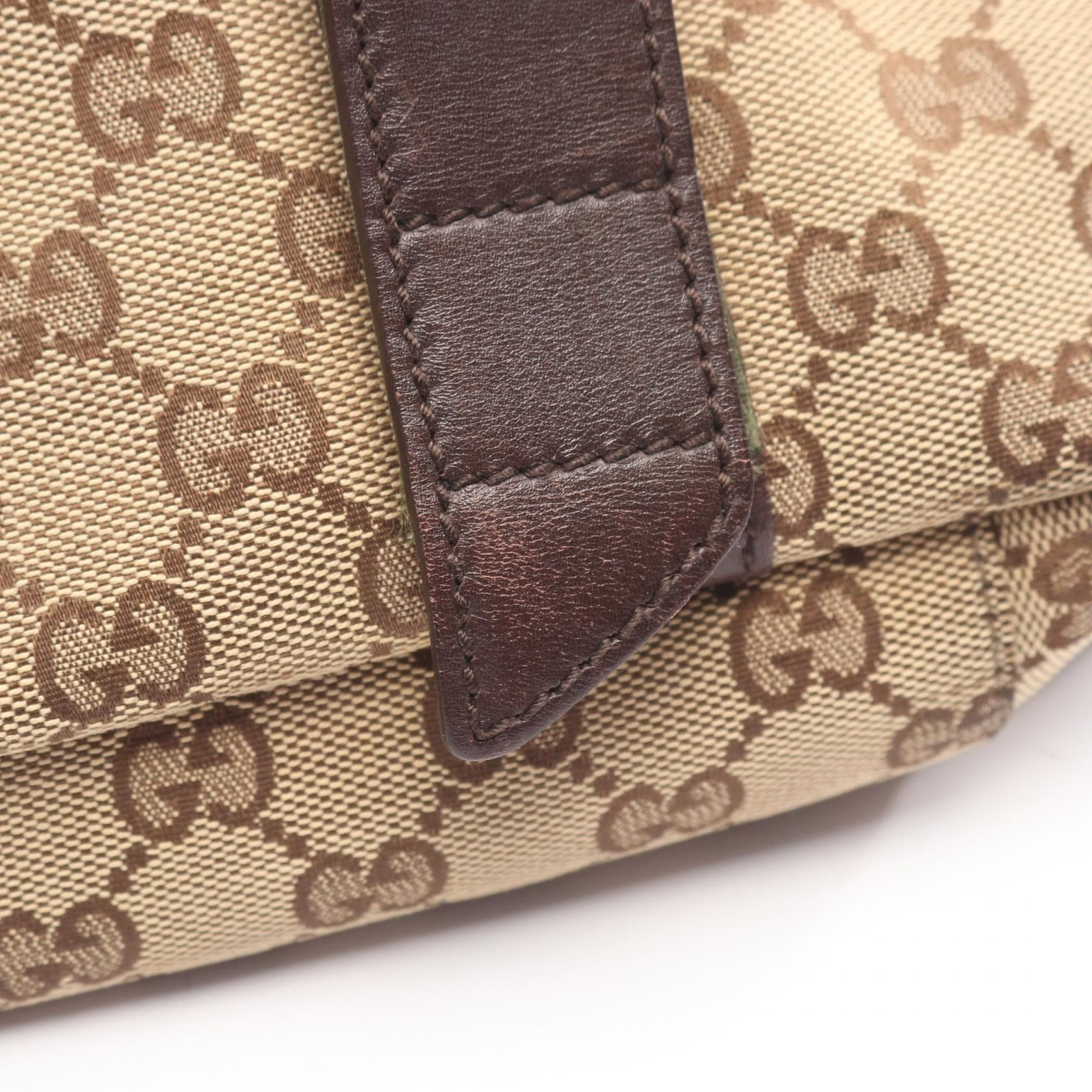 Gucci Gucci Gucci GG Canvas Leather Shoulder Bag Textile Shoulder Bag 145859 DUTY FREE for USA Size ONE SIZE - 6 Thumbnail