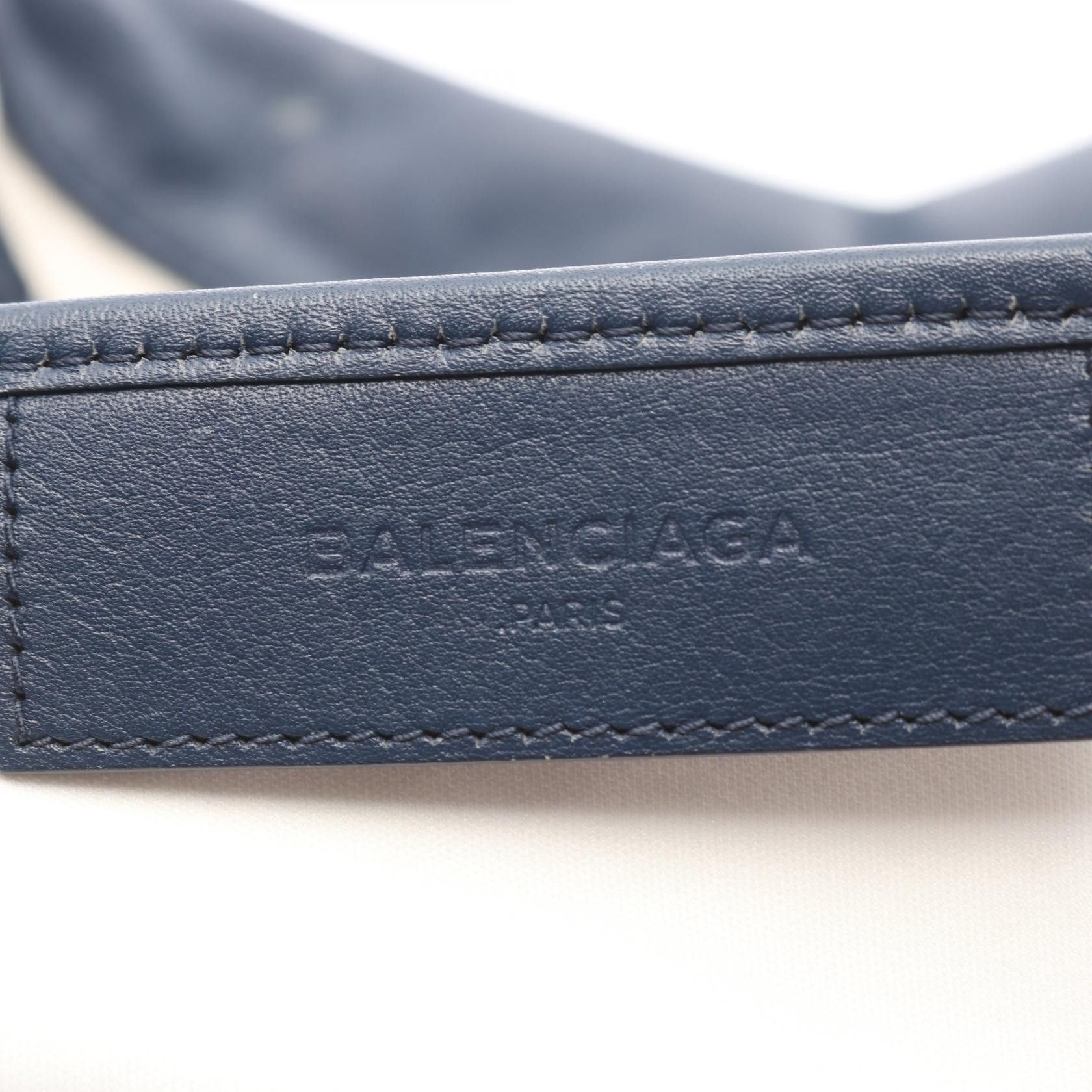 Balenciaga Balenciaga Balenciaga Navy Cabas Canvas Leather Tote Bag Textile Tote Bag 339936 DUTY FREE for USA Size ONE SIZE - 4 Thumbnail