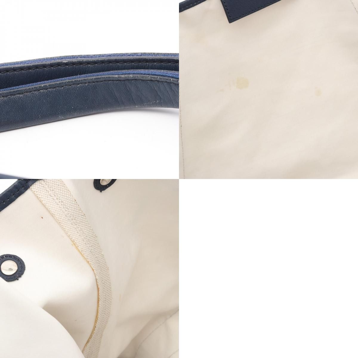 Balenciaga Balenciaga Balenciaga Navy Cabas Canvas Leather Tote Bag Textile Tote Bag 339936 DUTY FREE for USA Size ONE SIZE - 10 Thumbnail