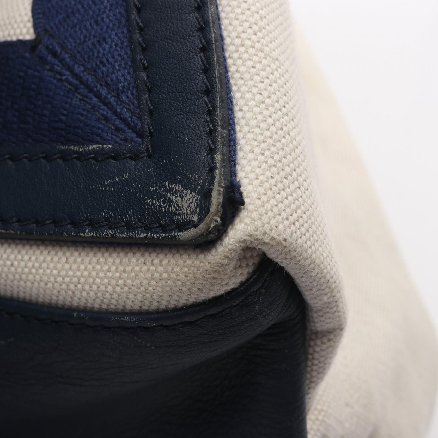 Balenciaga Balenciaga Balenciaga Navy Cabas Canvas Leather Tote Bag Textile Tote Bag 339936 DUTY FREE for USA Size ONE SIZE - 8 Thumbnail