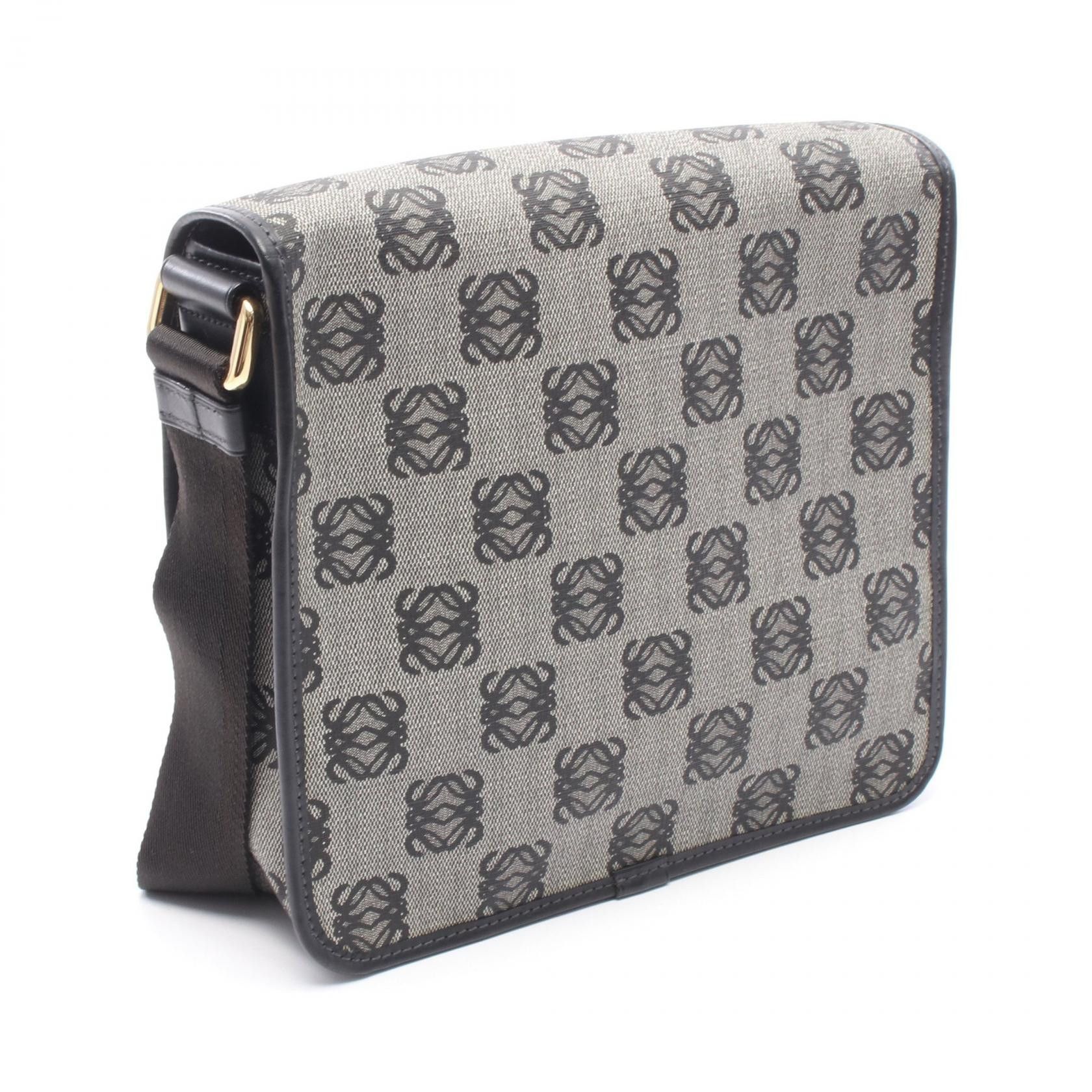 Loewe Loewe Loewe Anagram PVC Coated Canvas Leather Shoulder Bag Plastic / Synthetic Shoulder Bag DUTY FREE for USA Size ONE SIZE - 2 Thumbnail