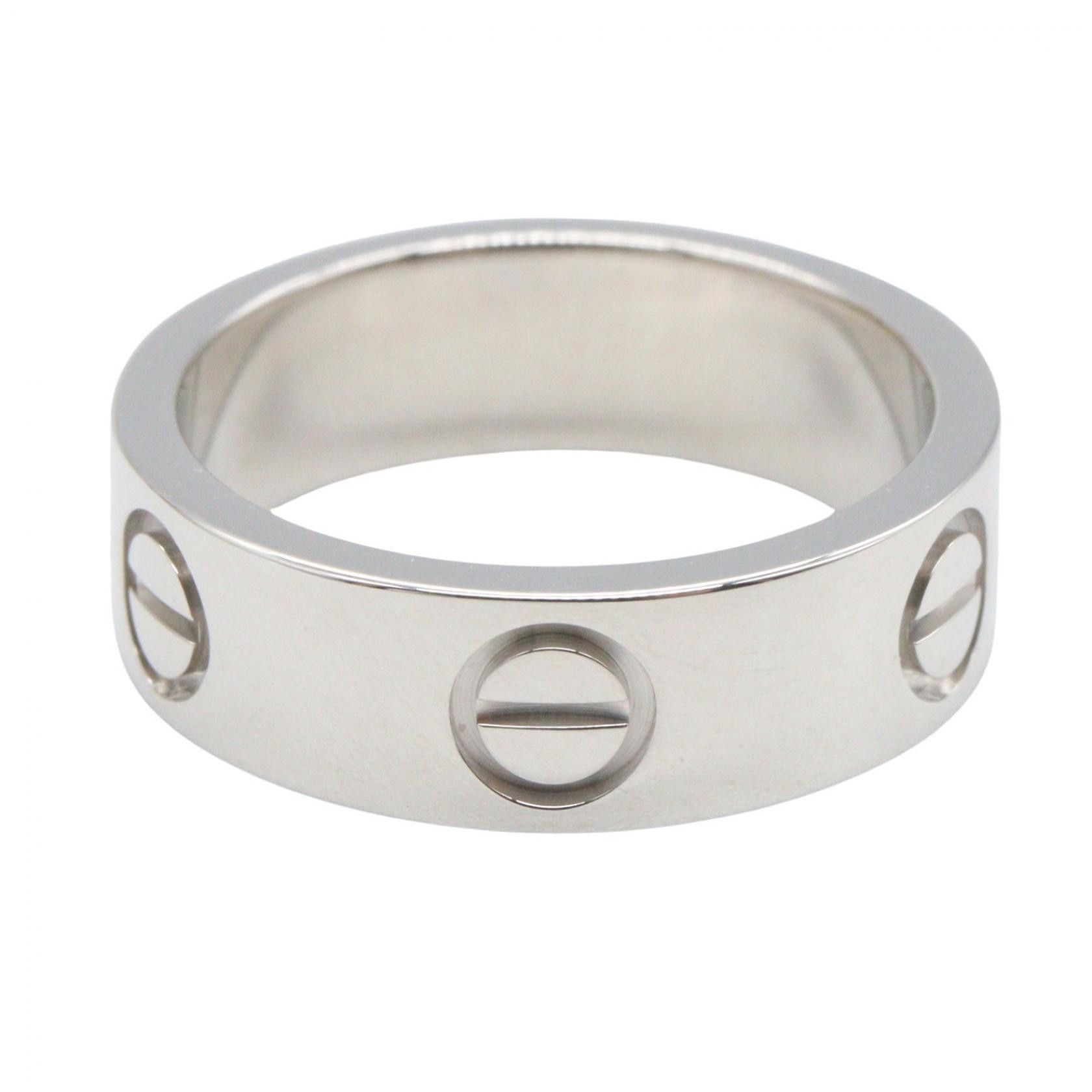 Cartier Cartier Cartier Love Au750 White Gold Ring Size 7.5 Precious Metal Ring DUTY FREE for USA Size ONE SIZE - 2 Thumbnail
