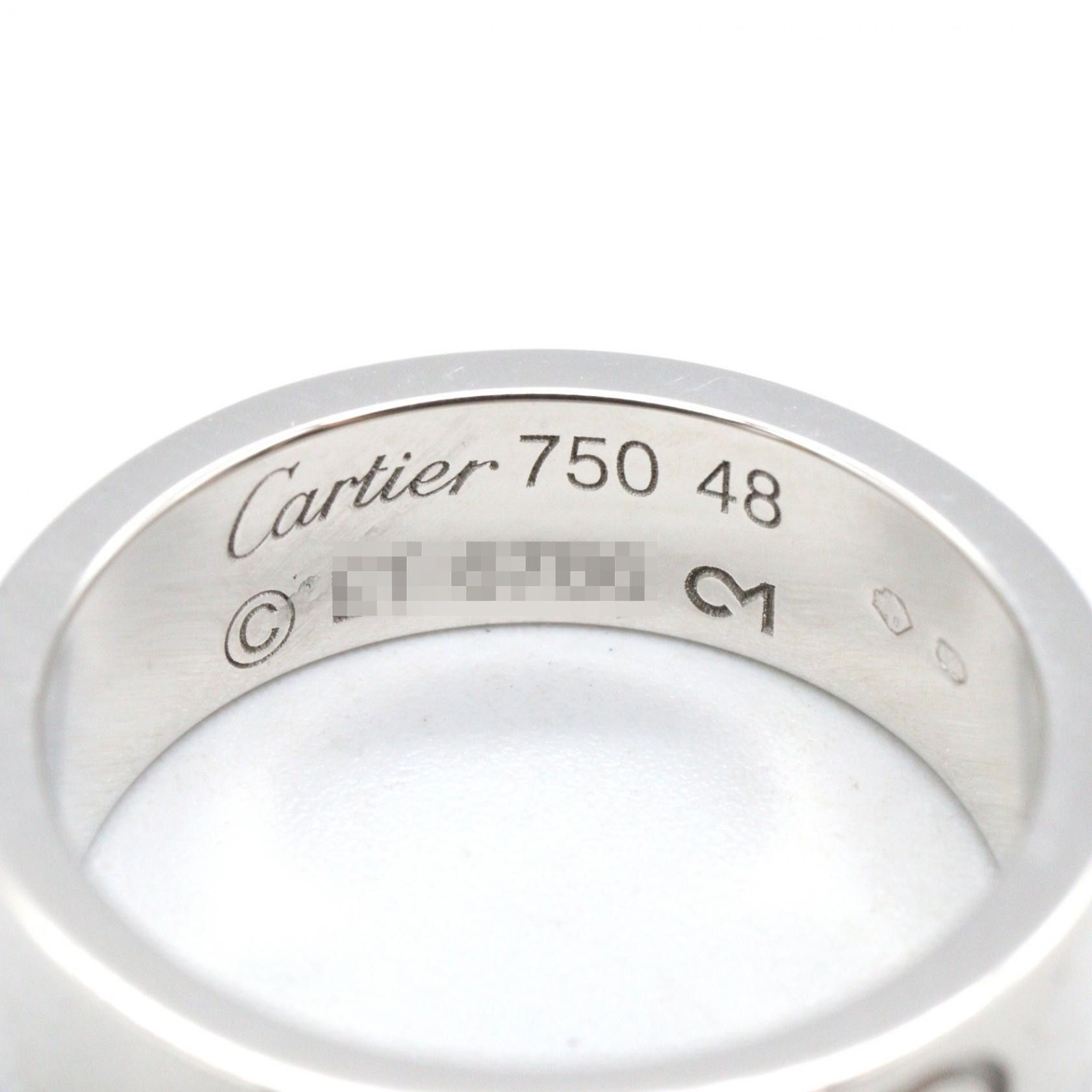 Cartier Cartier Cartier Love Au750 White Gold Ring Size 7.5 Precious Metal Ring DUTY FREE for USA Size ONE SIZE - 3 Thumbnail