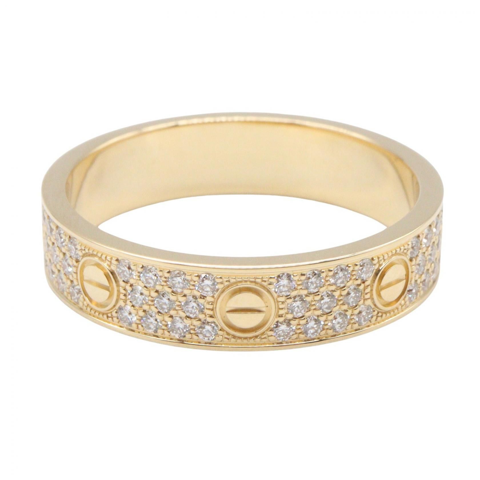 Cartier Cartier Cartier Love Au750 Diamond Ring Size 17 Precious Metal Ring B4083300 DUTY FREE for USA Size ONE SIZE - 2 Thumbnail