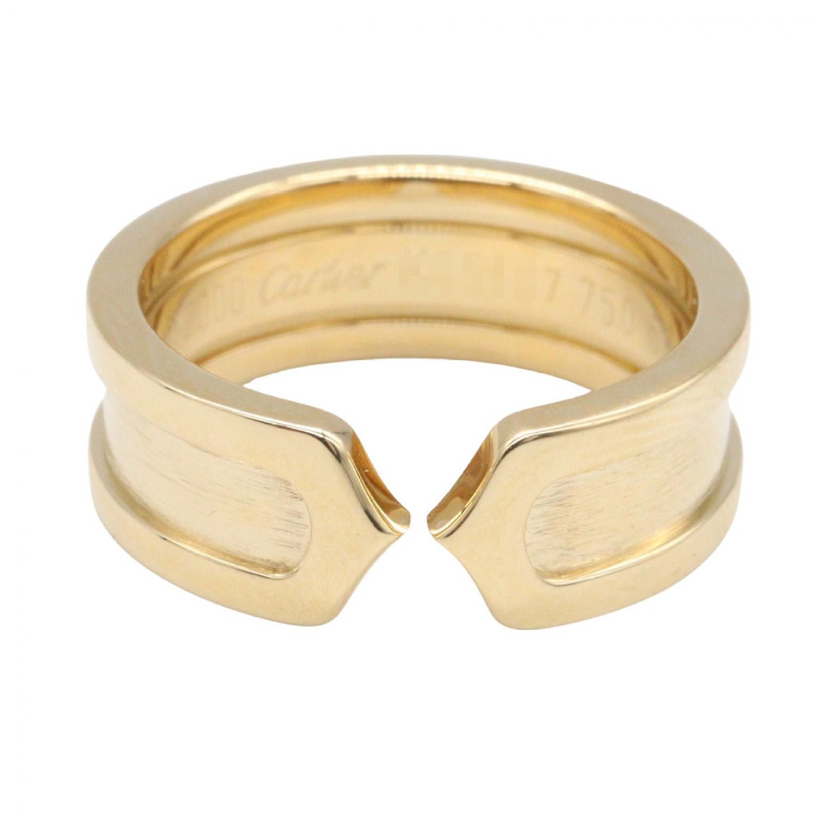 Cartier Cartier Cartier C2 Au750 Ring Size 9 Precious Metal Ring DUTY FREE for USA Size ONE SIZE - 2 Thumbnail